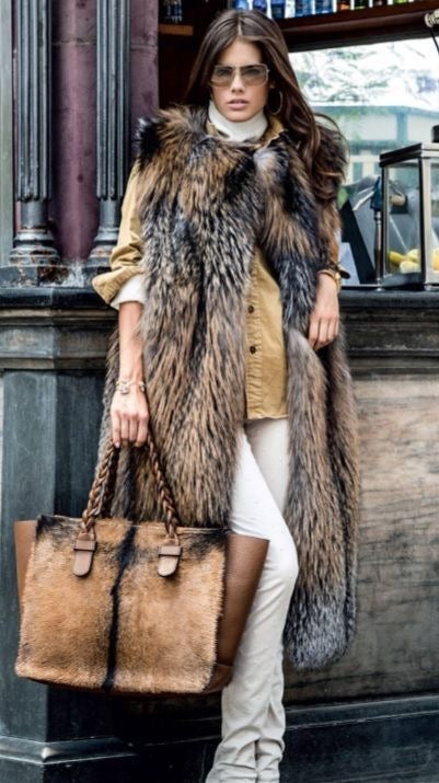 VALENTINO GARAVANI Deer Fur Tote Bag