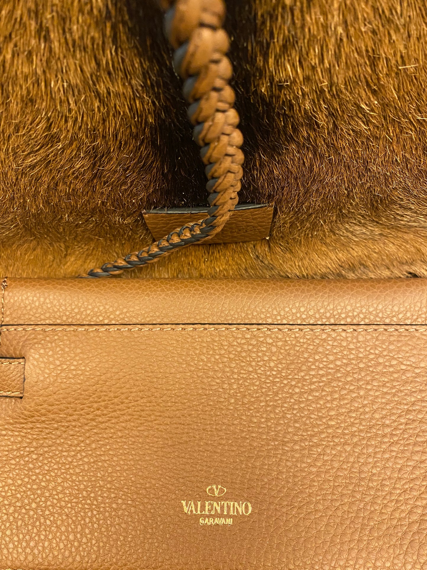 VALENTINO GARAVANI Deer Fur Tote Bag