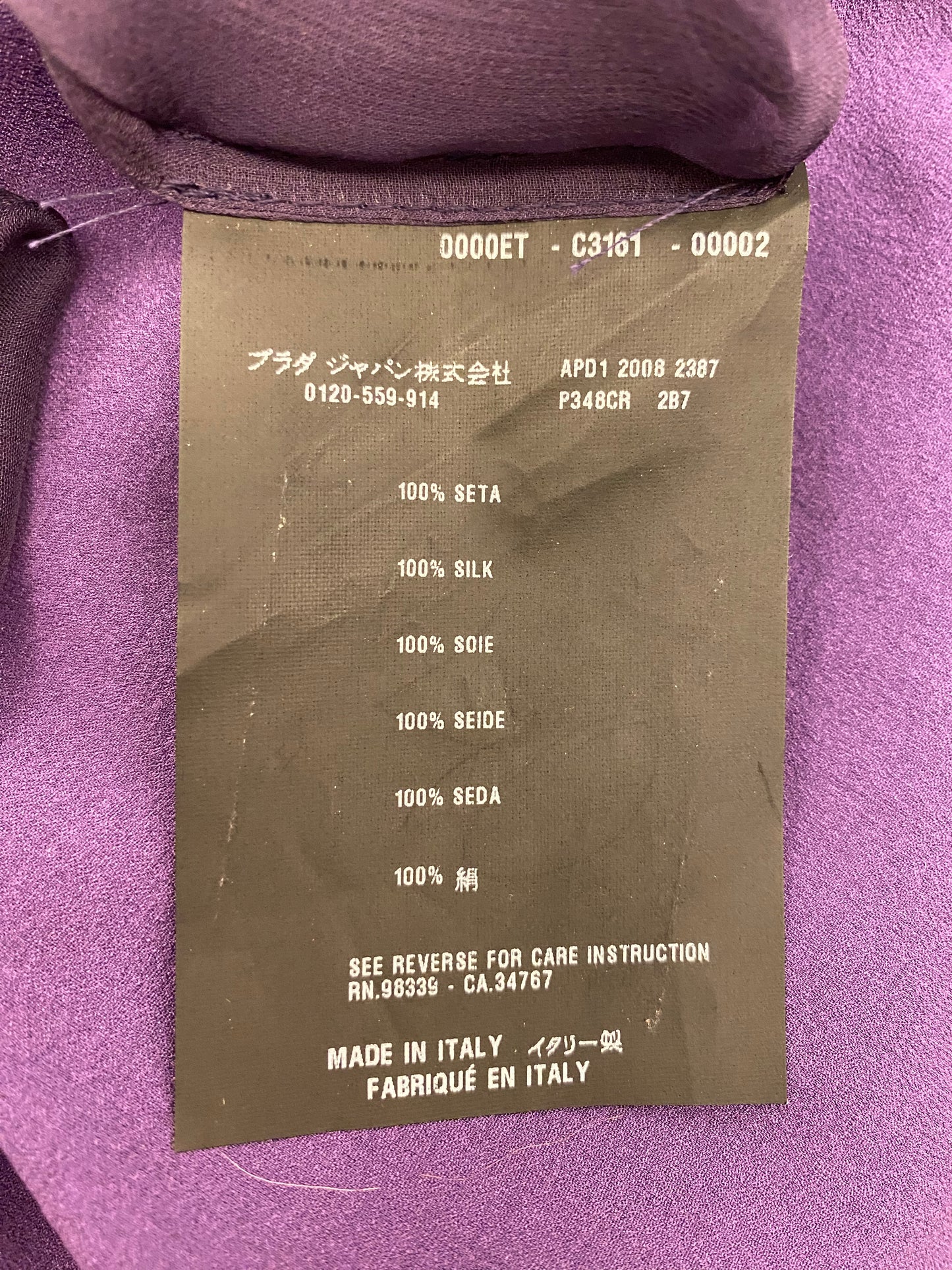 PRADA Silk Dress Size It 40 Eu 36