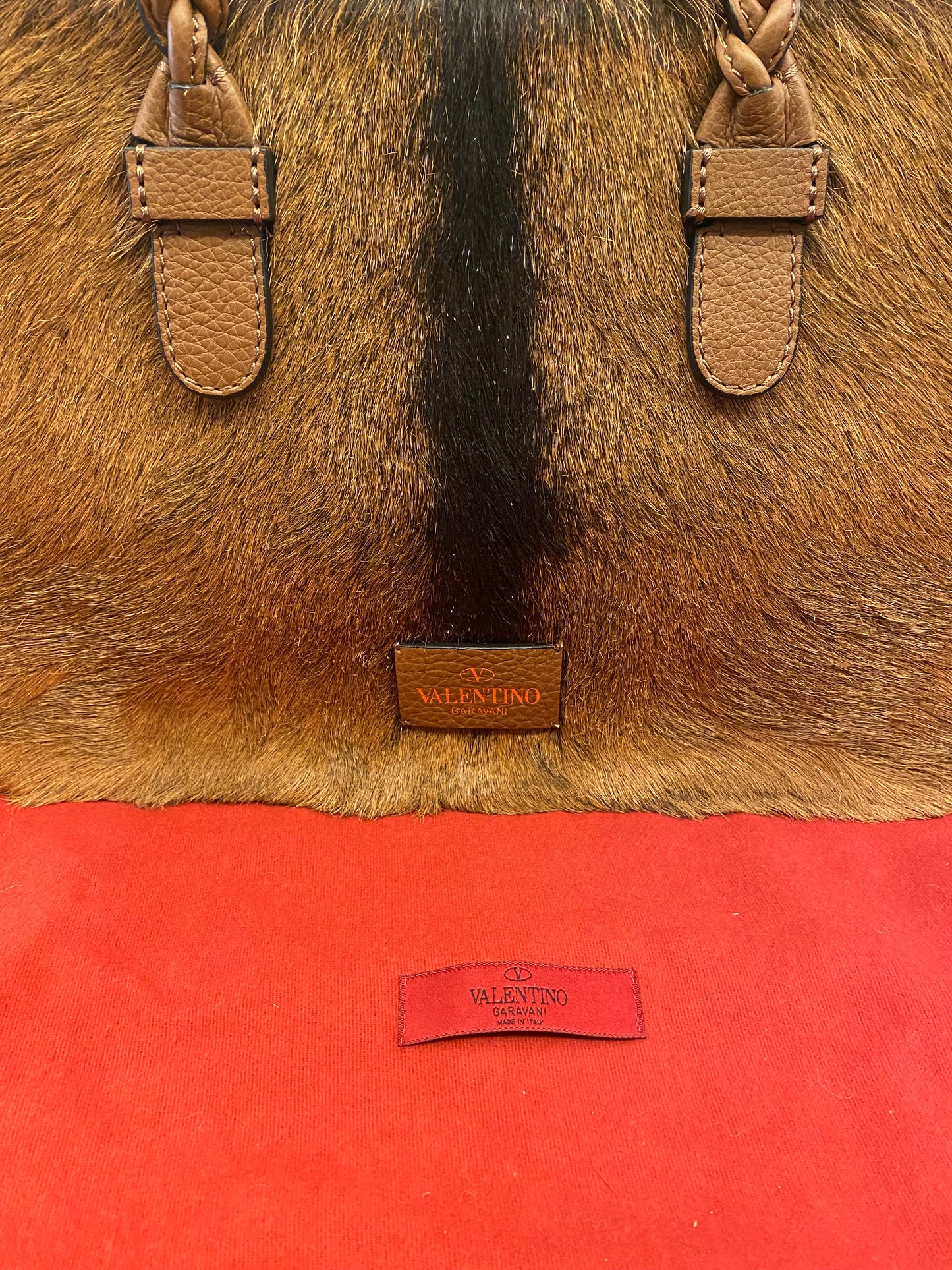 VALENTINO GARAVANI Deer Fur Tote Bag