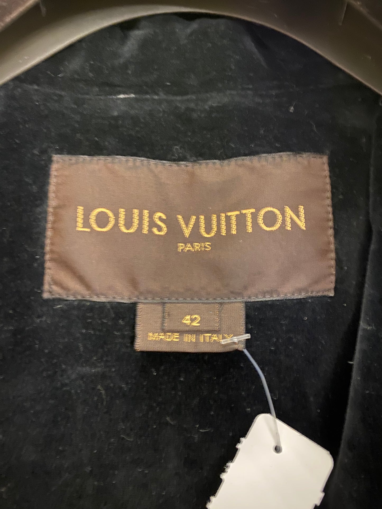 LOUIS VUITTON Velvet Black Jacket Size It 42 Eu S