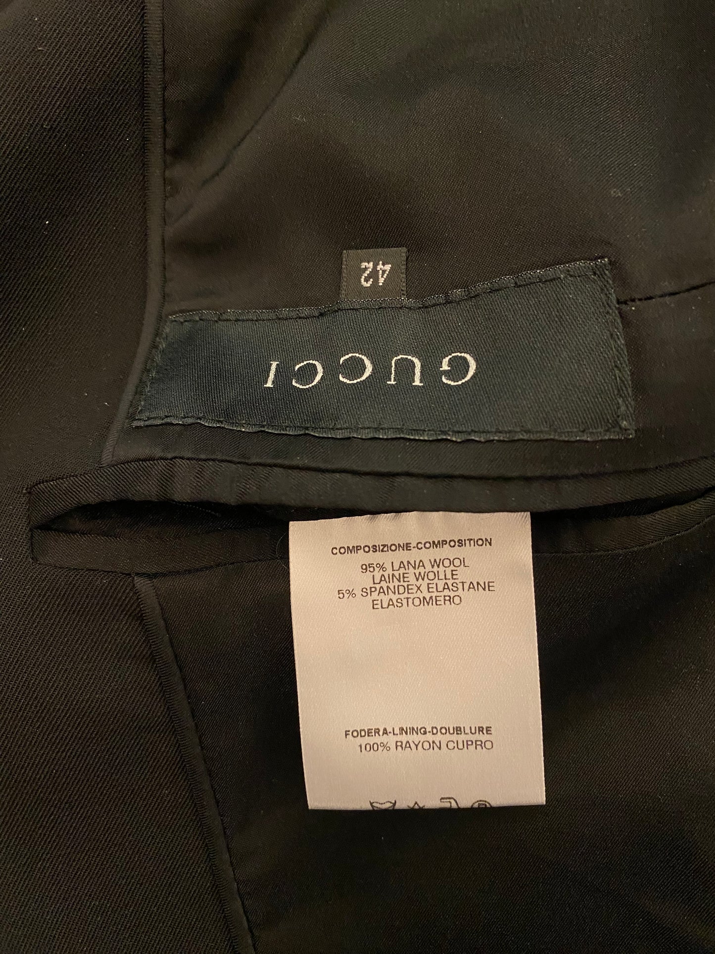 GUCCI Single Breasted Fitted Blazer Size It 42