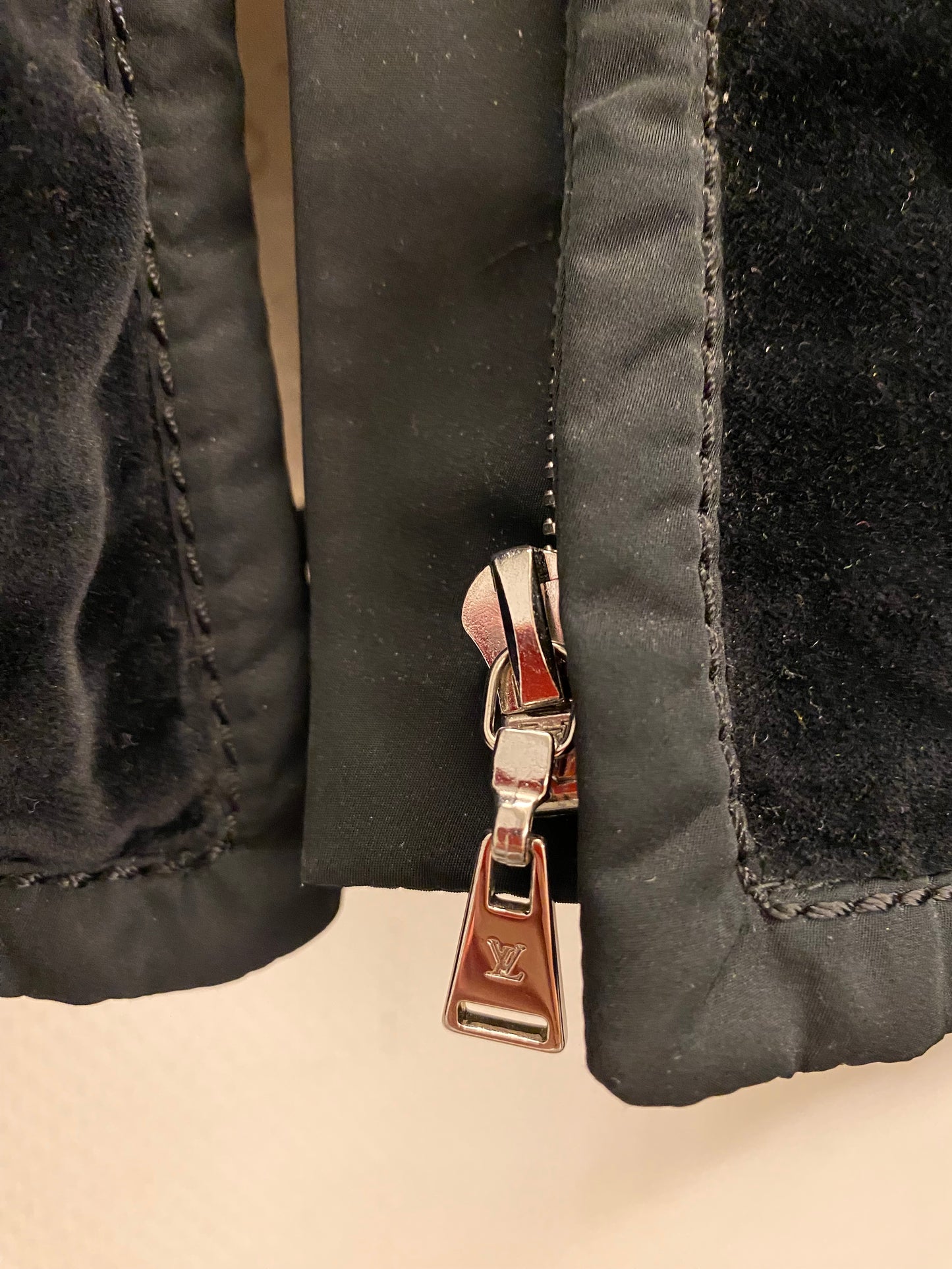 LOUIS VUITTON Velvet Black Jacket Size It 42 Eu S