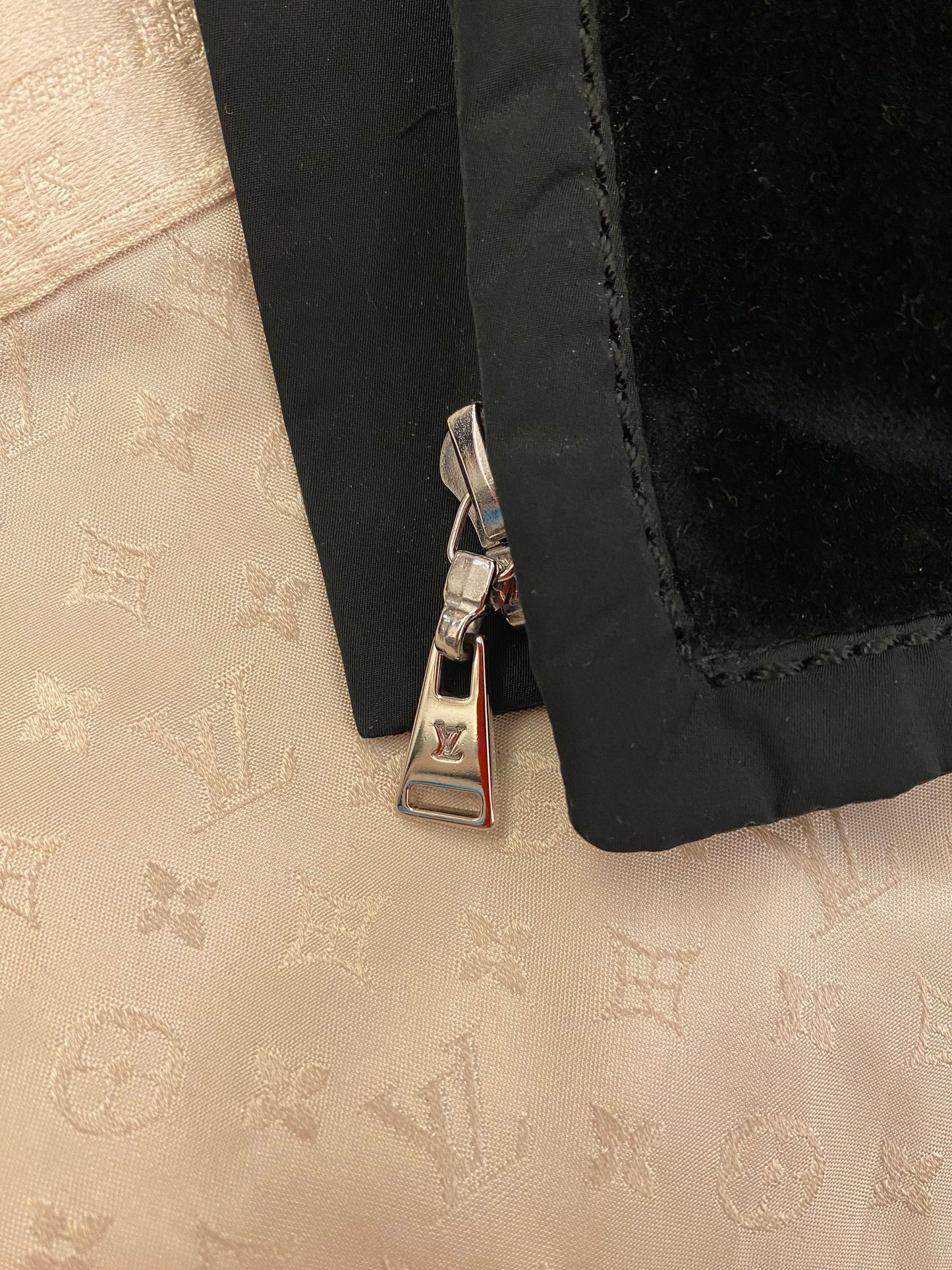 LOUIS VUITTON Velvet Black Jacket Size It 42 Eu S