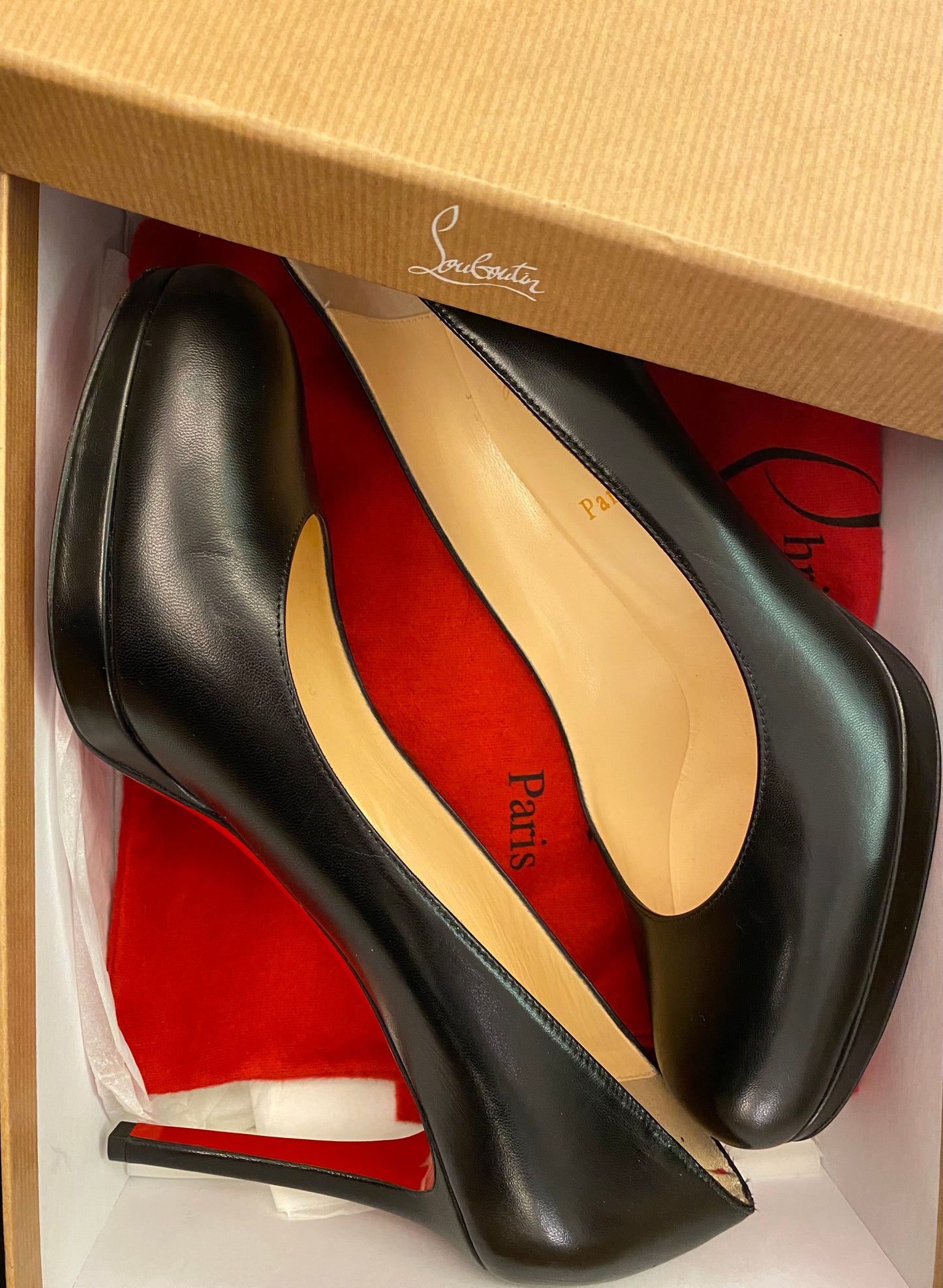 CHRISTIAN LOUBOUTIN New Simple 100 Kid Pumps Size 40,5