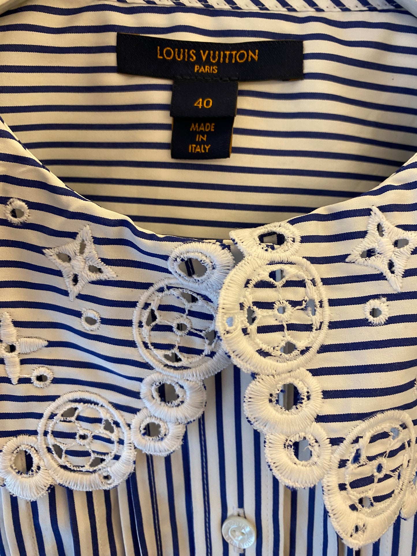 LOUIS VUITTON Cotton Blouse Size Fr 40