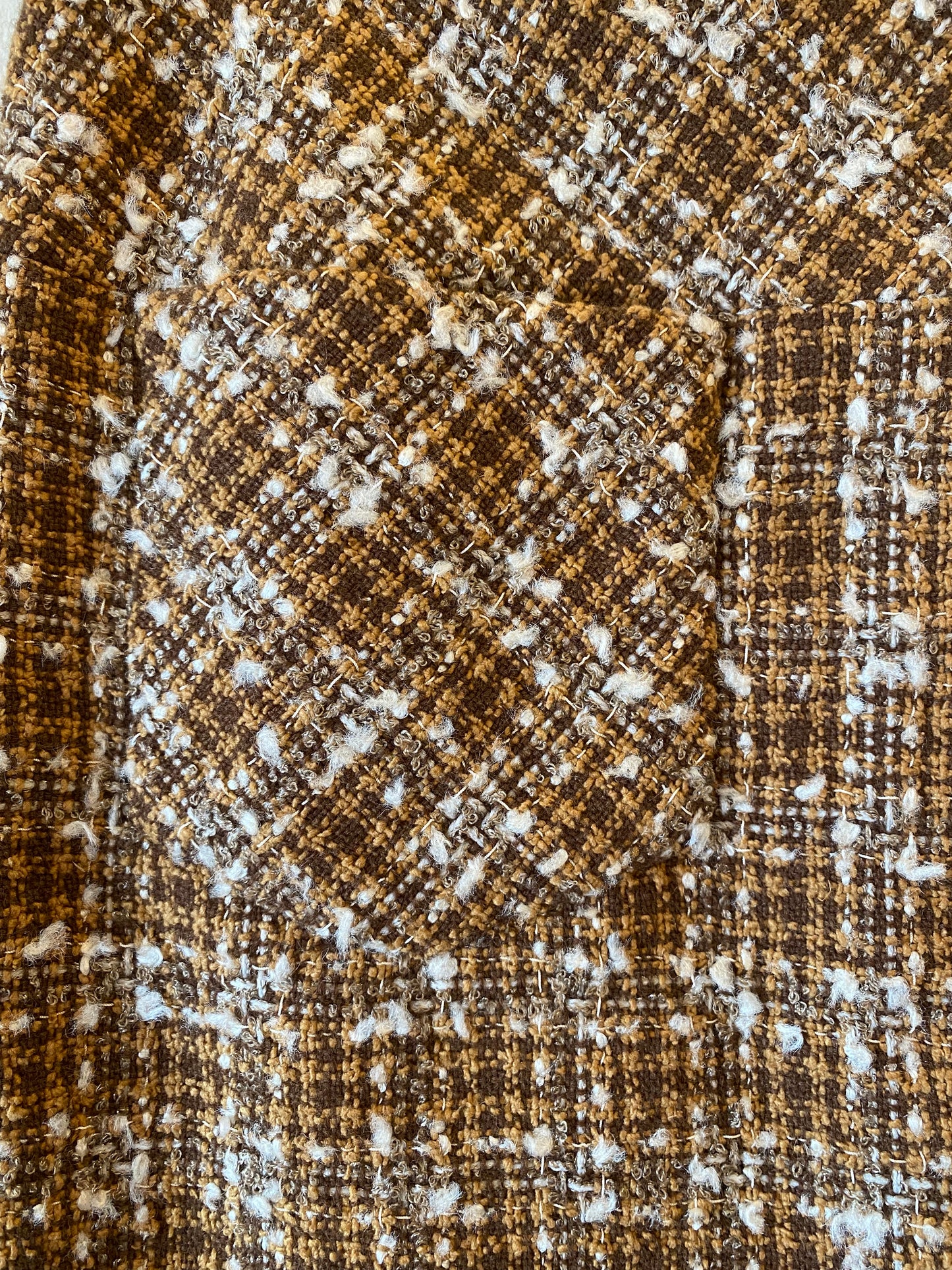 CHANEL Tweed Beige Skirt Size Fr 38