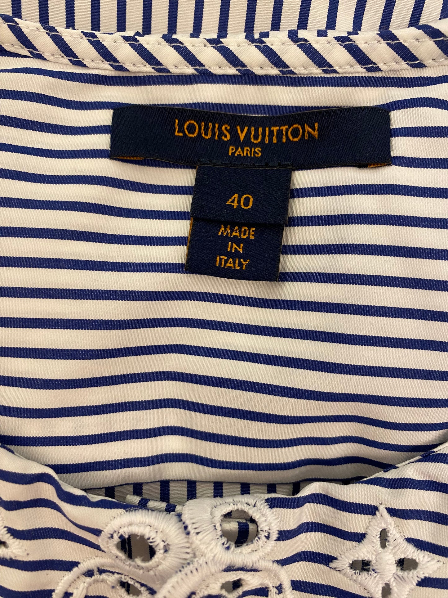 LOUIS VUITTON Cotton Blouse Size Fr 40