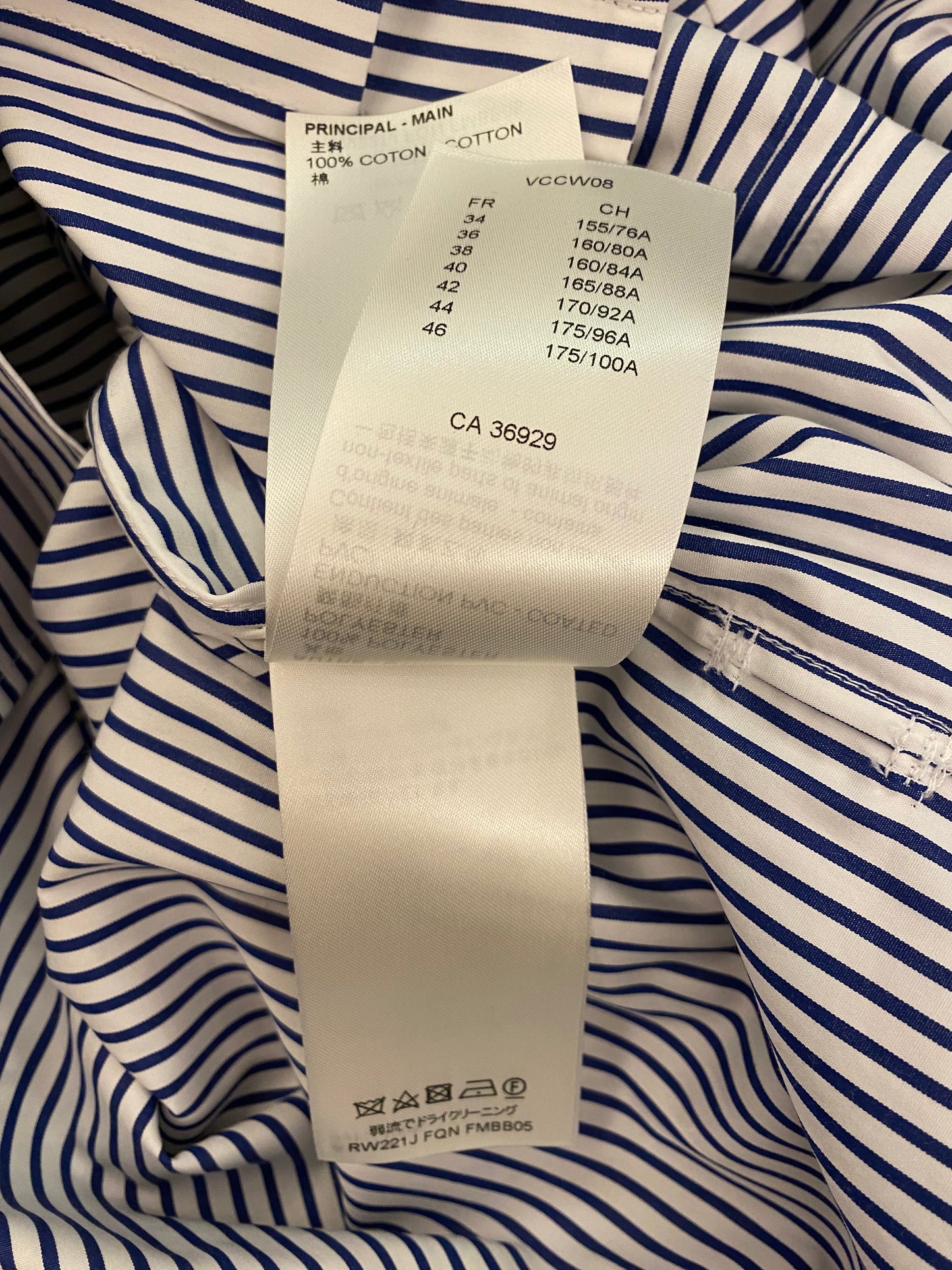 LOUIS VUITTON Cotton Blouse Size Fr 40