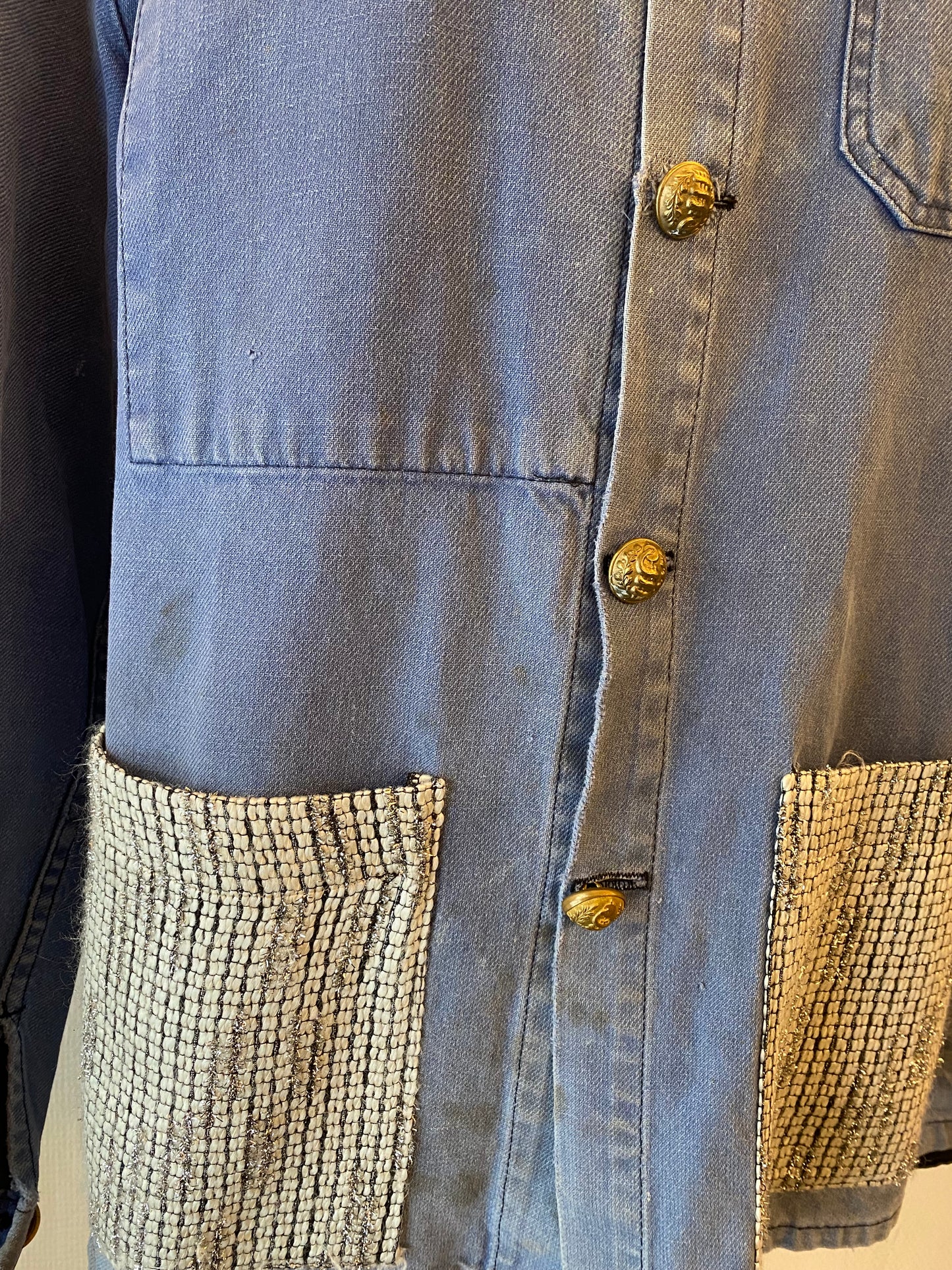 J DAUPHIN Blue Jacket Size S