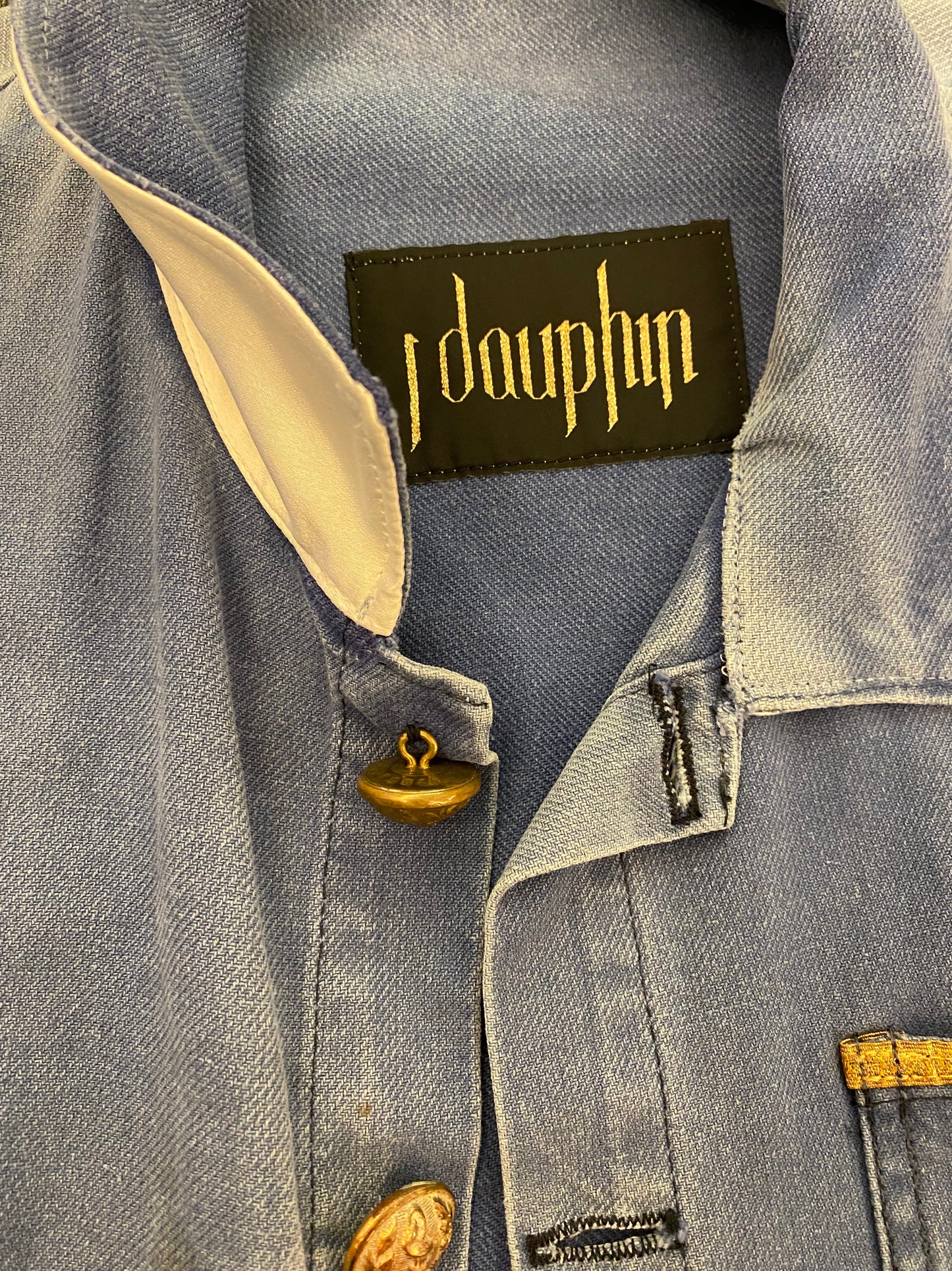 J DAUPHIN Blue Jacket Size S