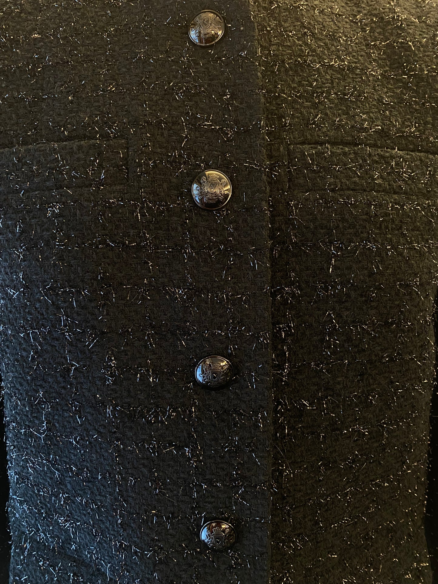 NILI LOTAN Paige Metallic Tweed Jacket Size 4/ S