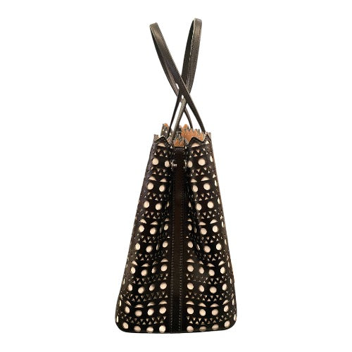 ALAÏA Mina 32 Tote Bag Black