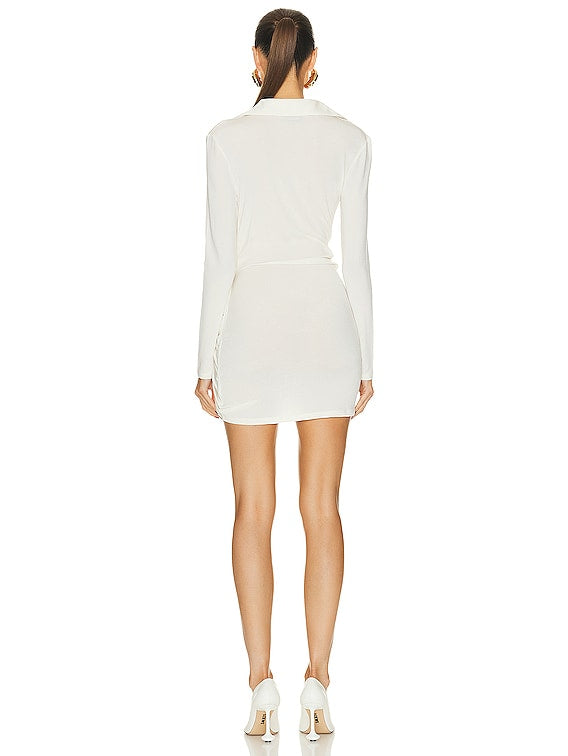 JACQUEMUS Jersey Off-White Dress Size S