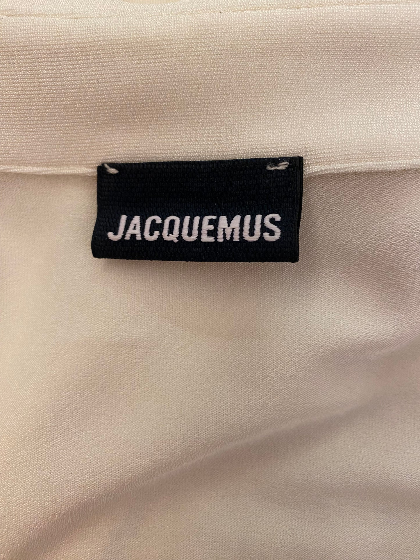 JACQUEMUS Jersey Off-White Dress Size S