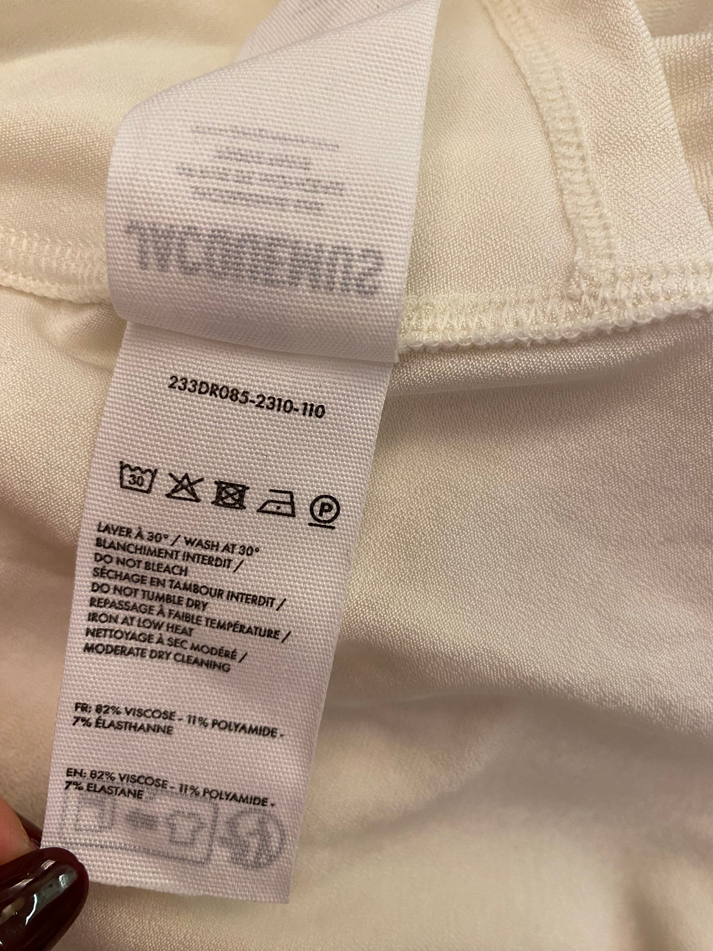JACQUEMUS Jersey Off-White Dress Size S