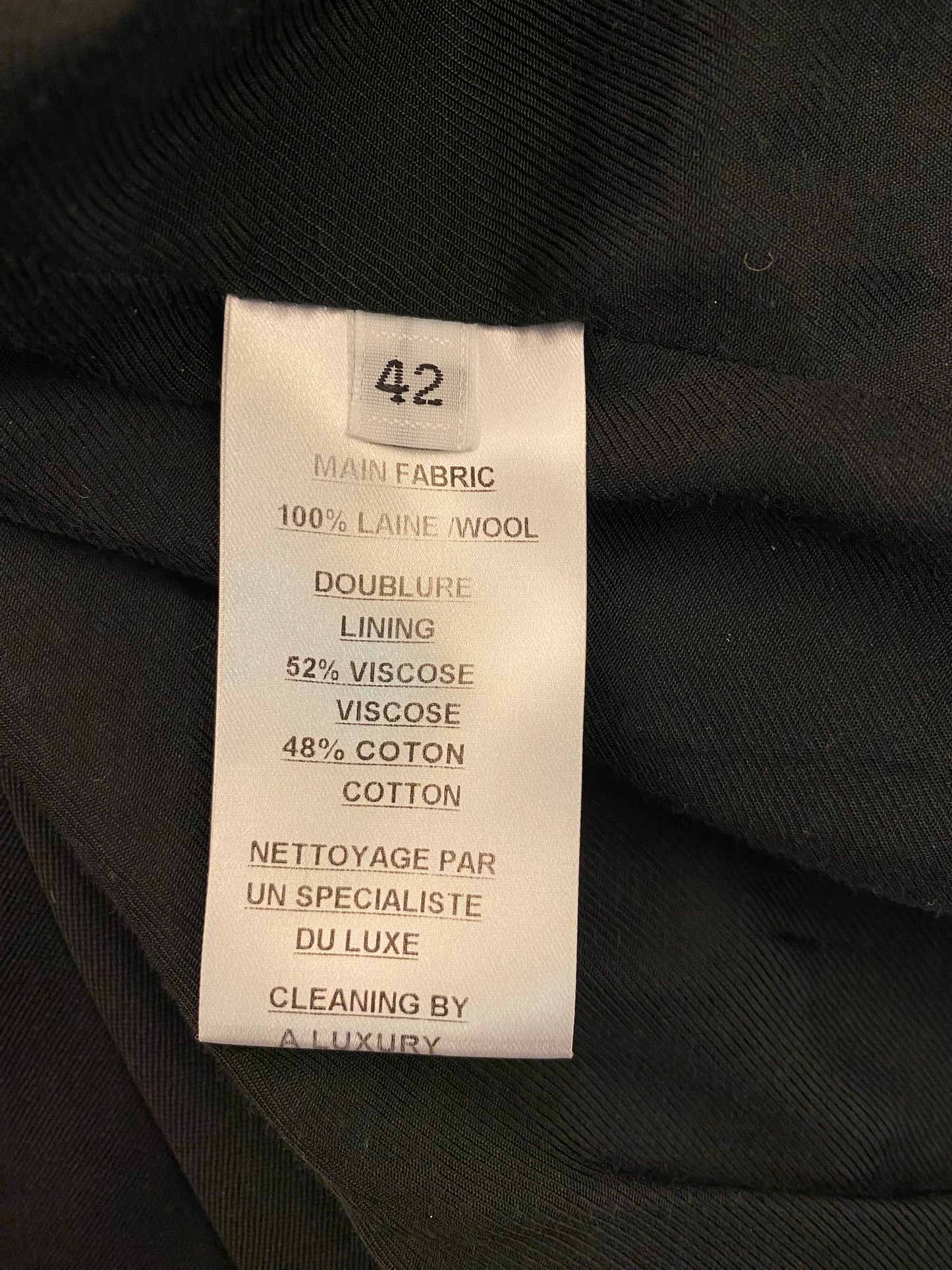 BALMAIN Wool Black Blazer Size Eu 38