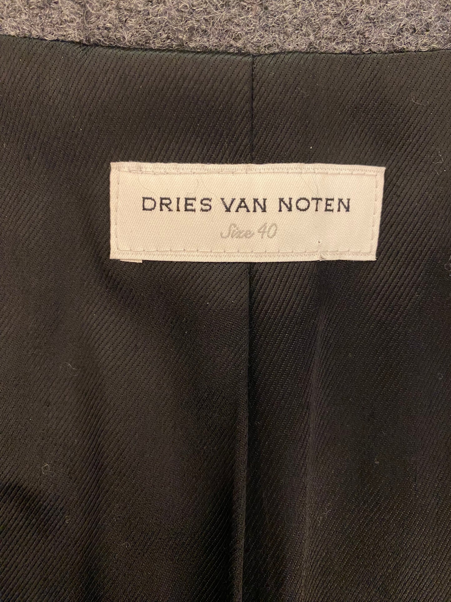 DRIES VAN NOTEN Wool Coat Size 40