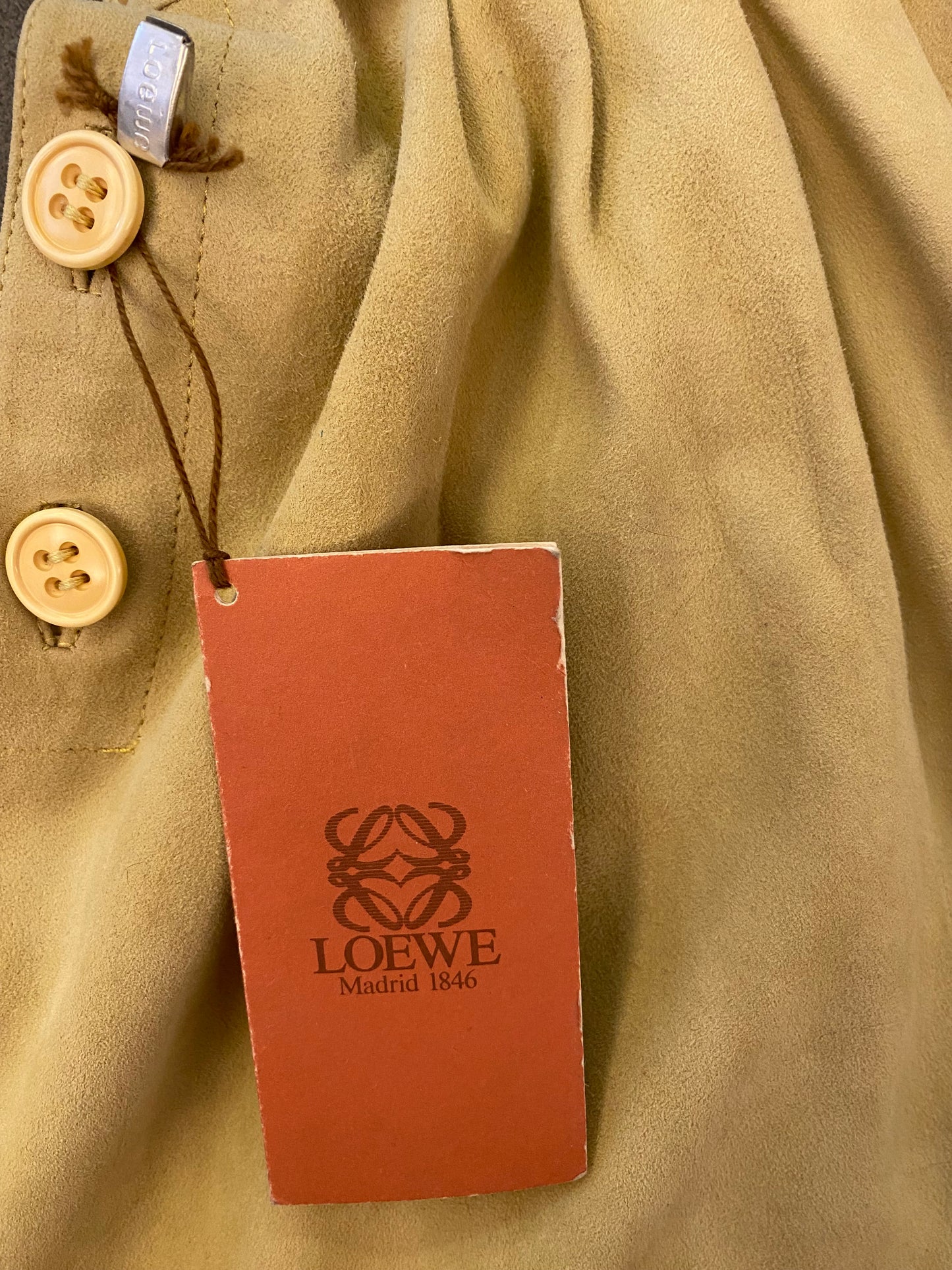 LOEWE Suede Leather Culottes Size S