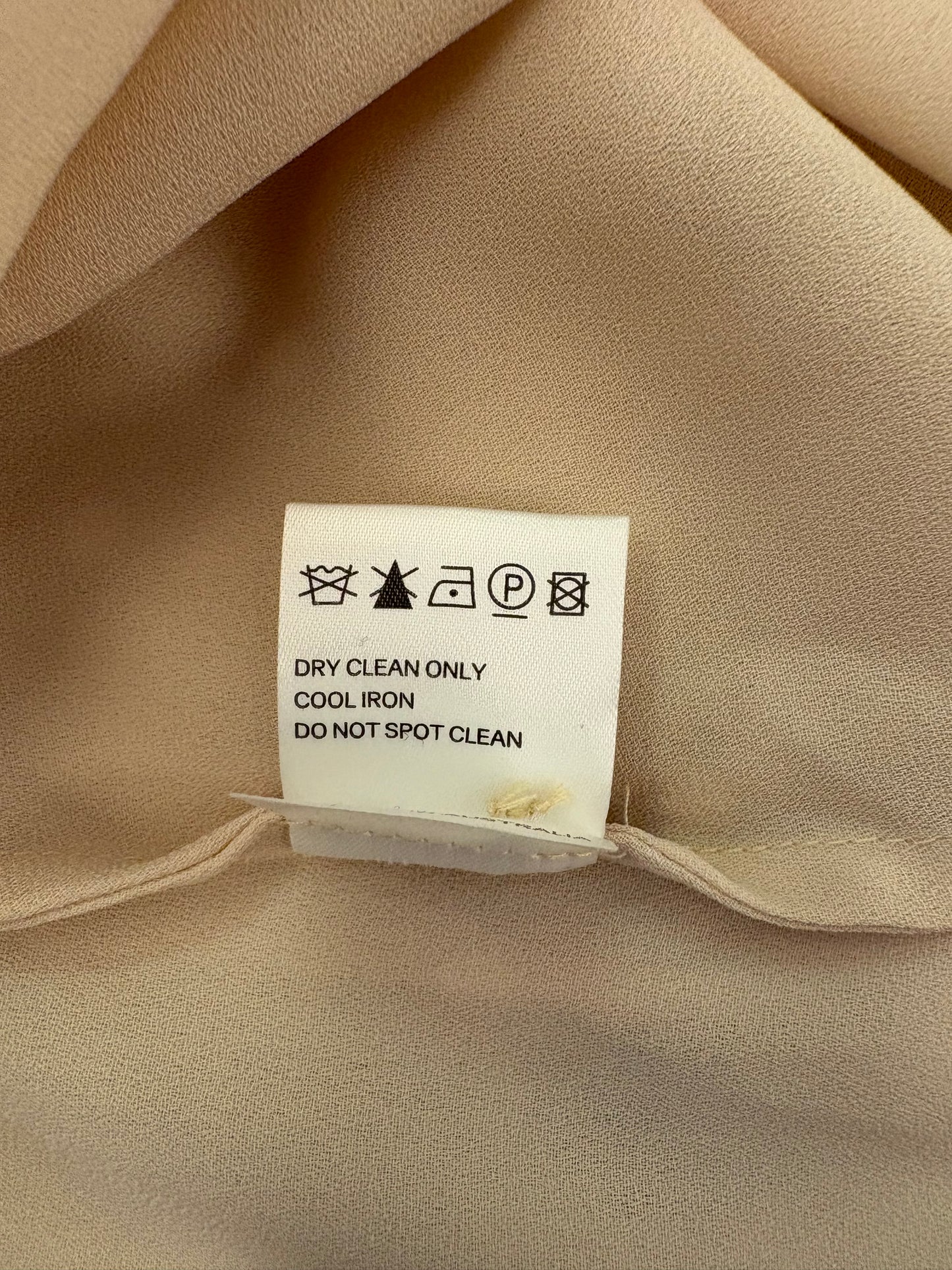 ZIMMERMANN Swiss-Dot Silk Playsuit Beige Size 1/S