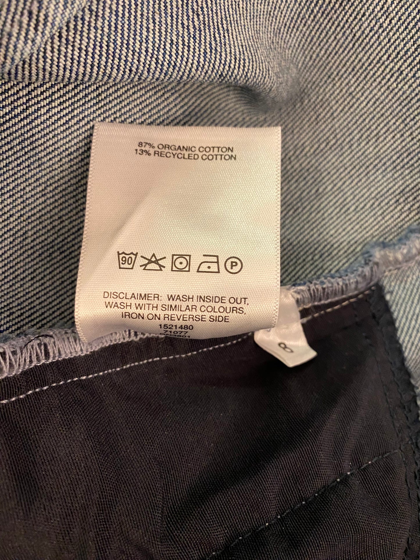 RAEY Organic Denim Bandeau Dress Size 34