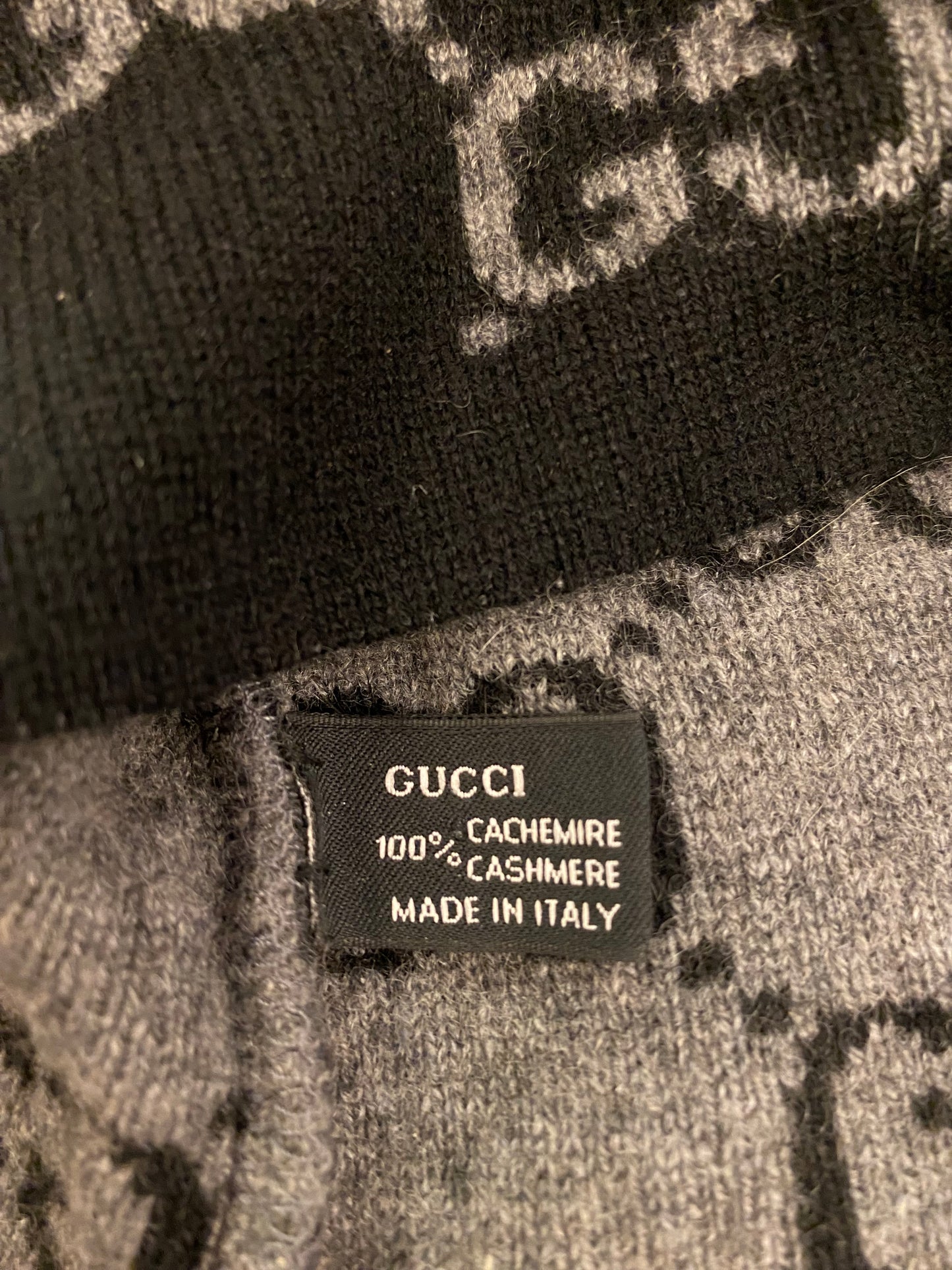 GUCCI GG Logo Cashmere Beanie