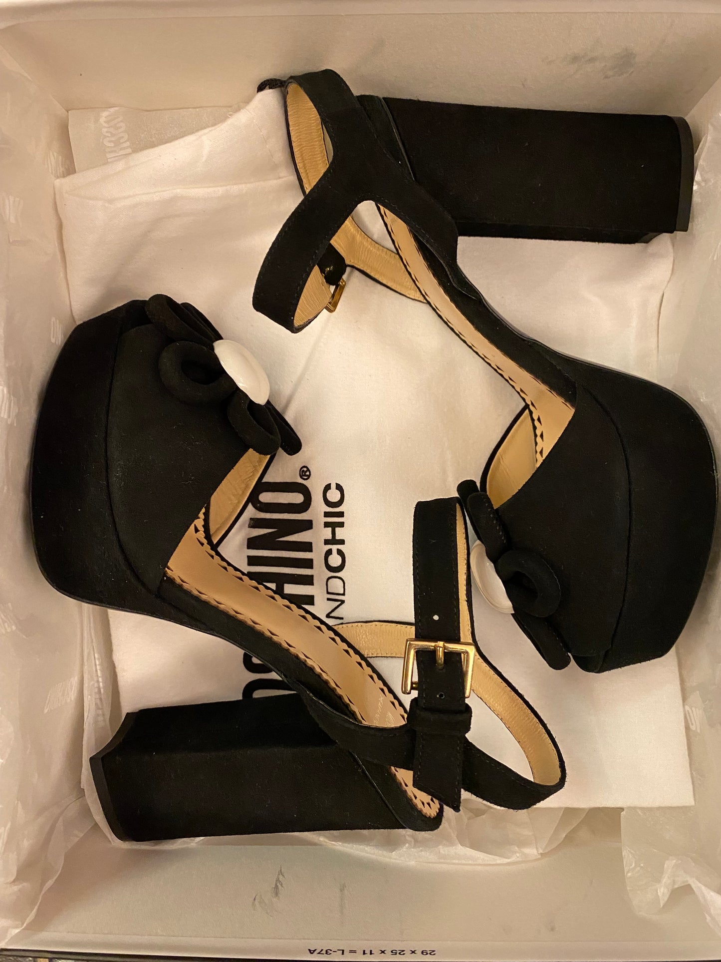 MOSCHINO Platform Sandals Size 37