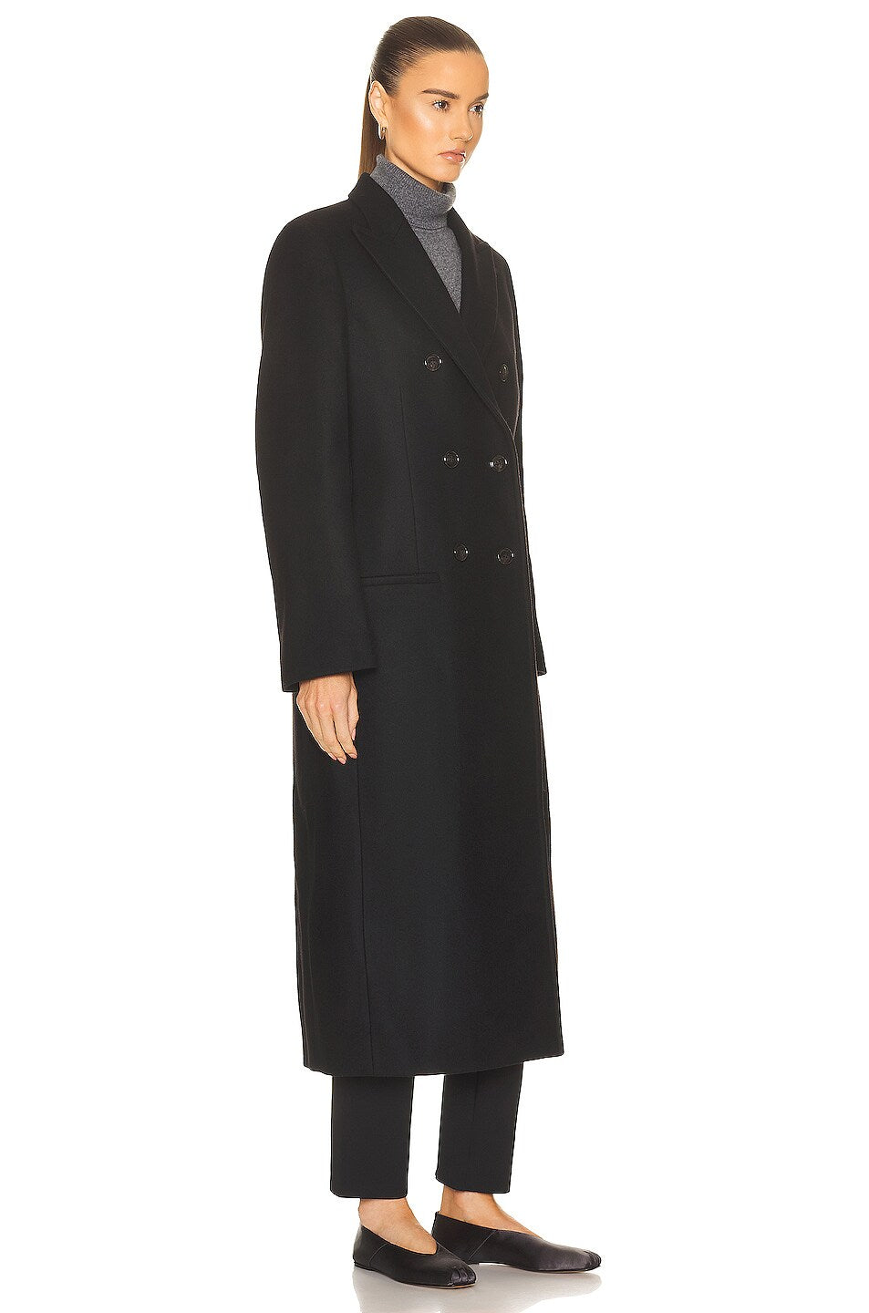 TOTÊME Double-Breasted Tailored Wool Coat Size 34