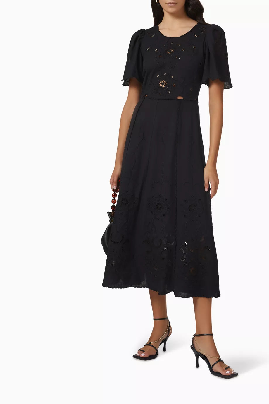 kiara midi dress Kiara Bluebell Stripe Midi Dress M