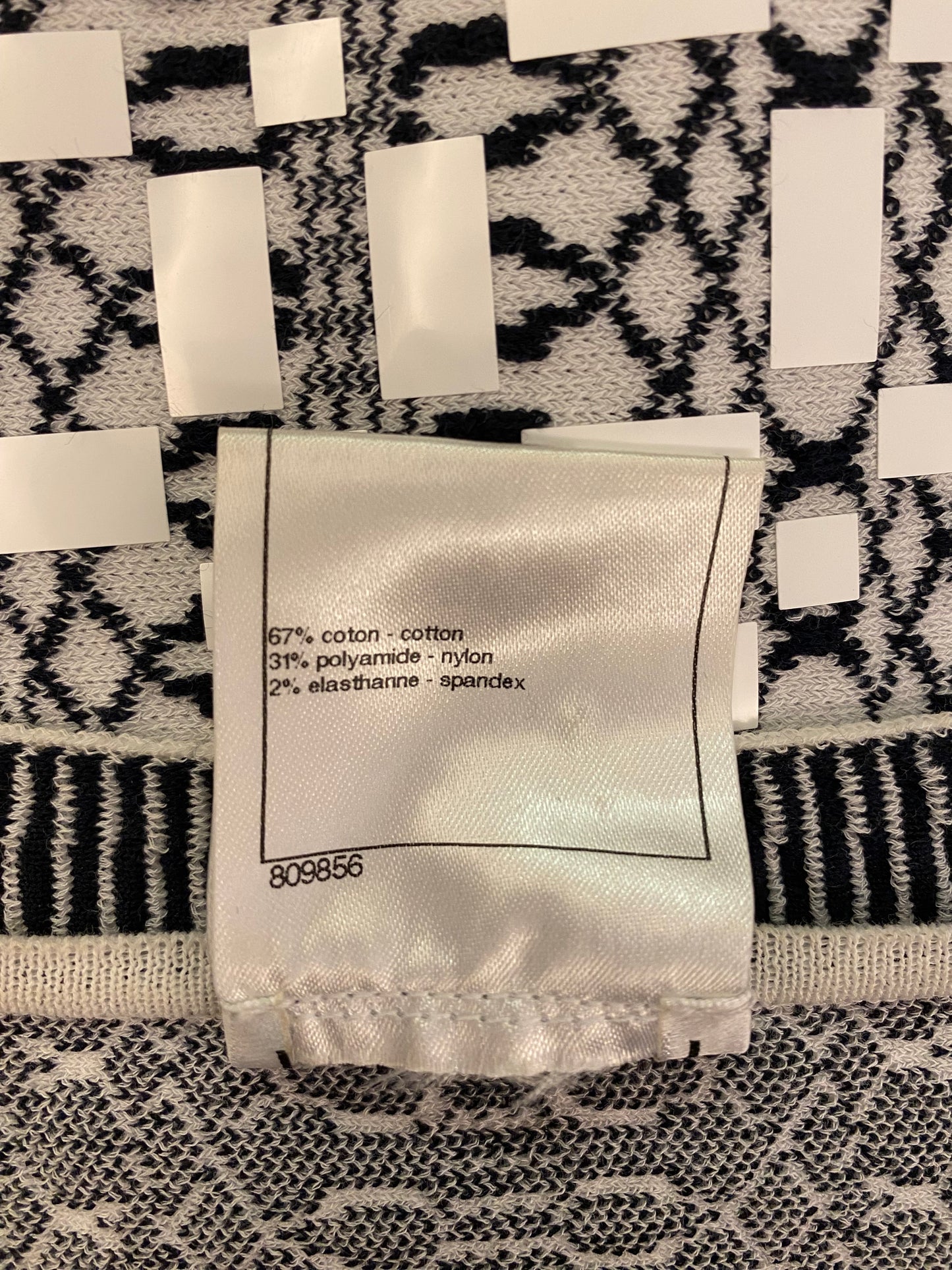 CHANEL Jacquard Knit Top Size IT 44