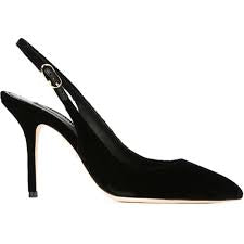 DOLCE & GABBANA Velvet Slingback Size 39