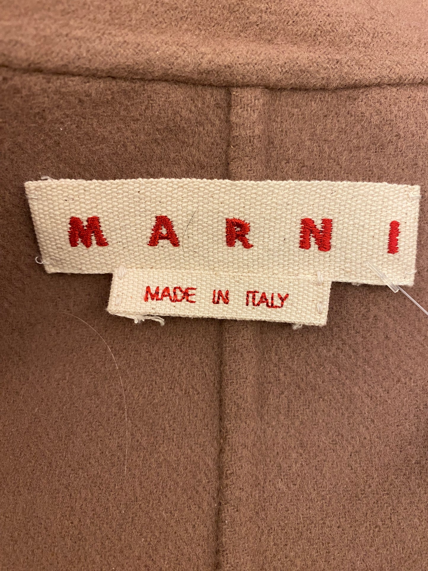 MARNI Beige Wool/ Cashmere Jacket Size IT 40