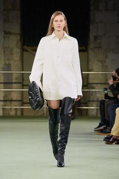 CHANEL CC Leather Over The Knee Boots Size 40C