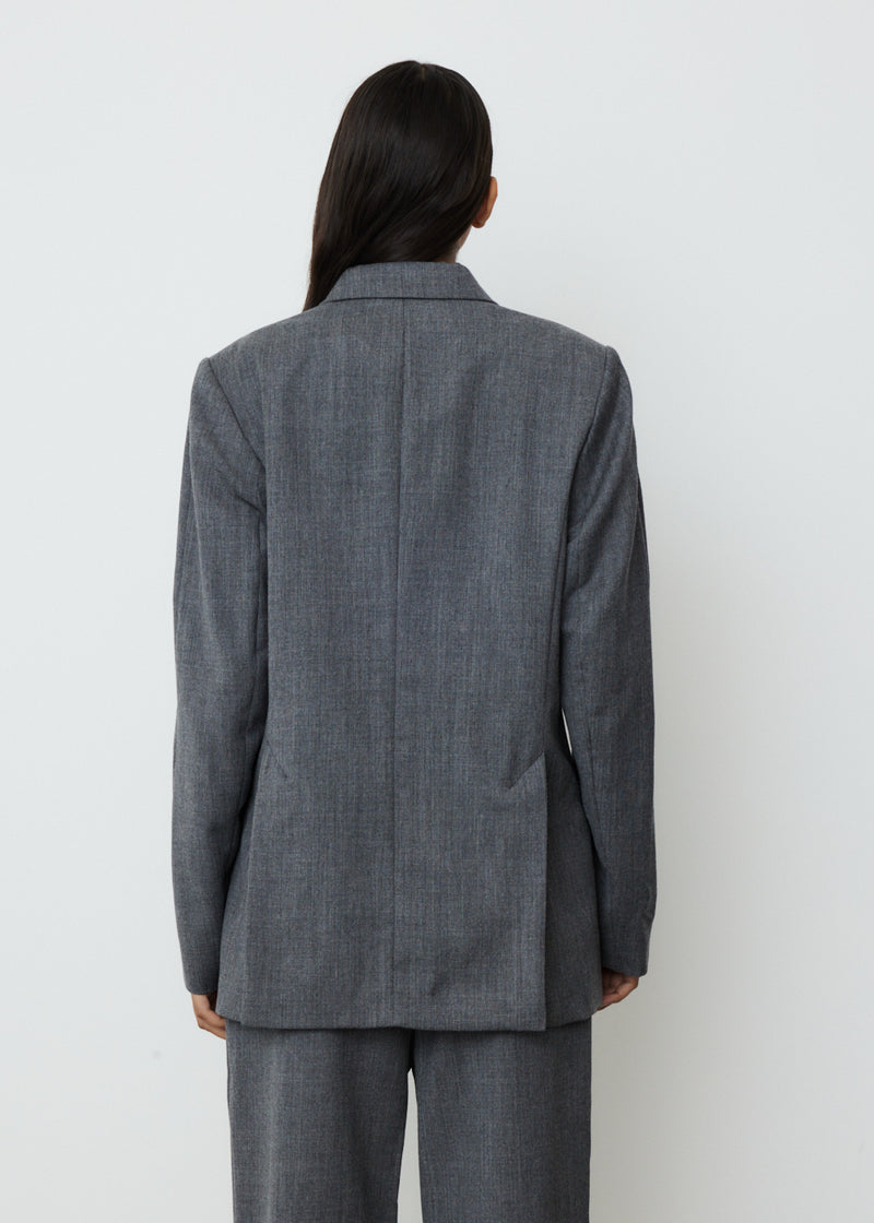 TOTÊME Double-Breasted Wool Blazer Size 34