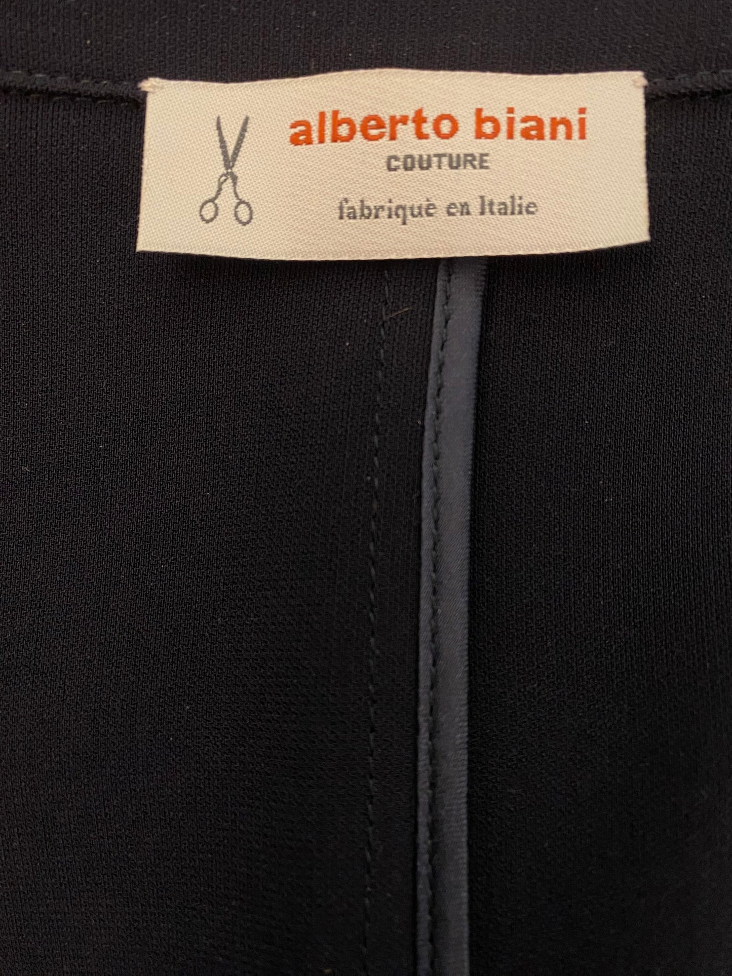 ALBERTO BIANI Couture Dark Navy Blazer IT Size 44
