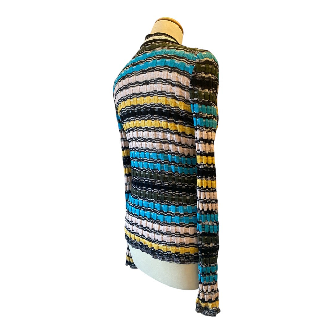 MISSONI Crochet-Knit Cardigan Size 36