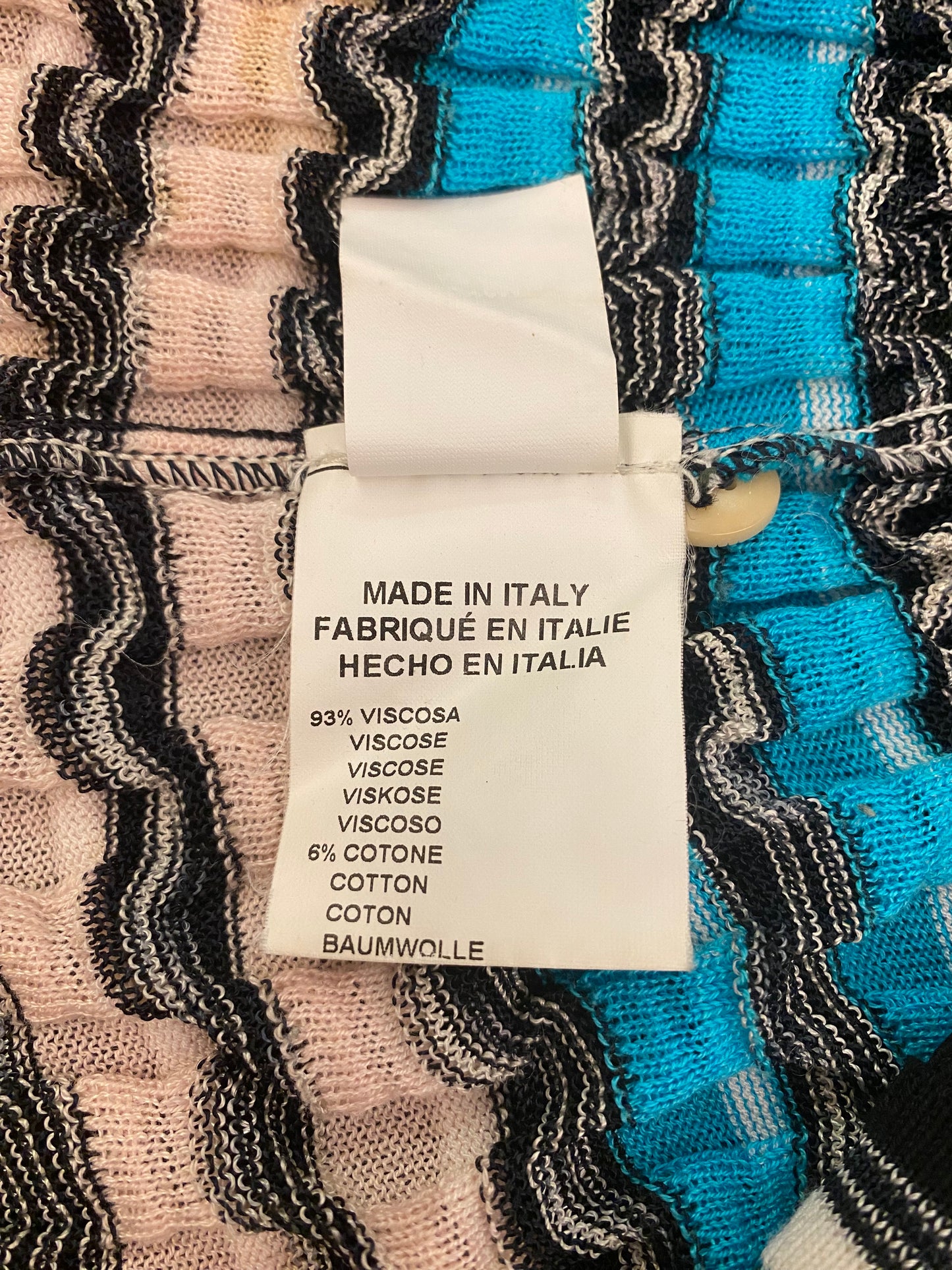 MISSONI Crochet-Knit Cardigan Size 36