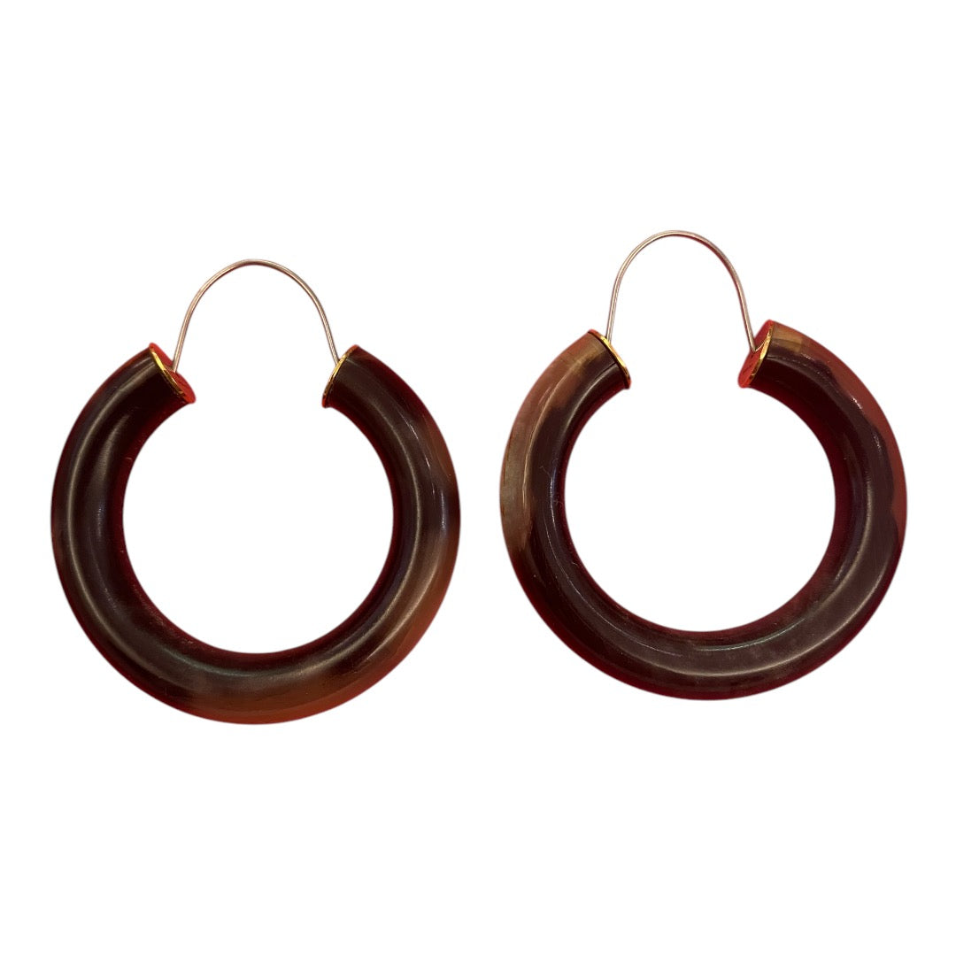 CÉLINE Horn Hoop Earrings