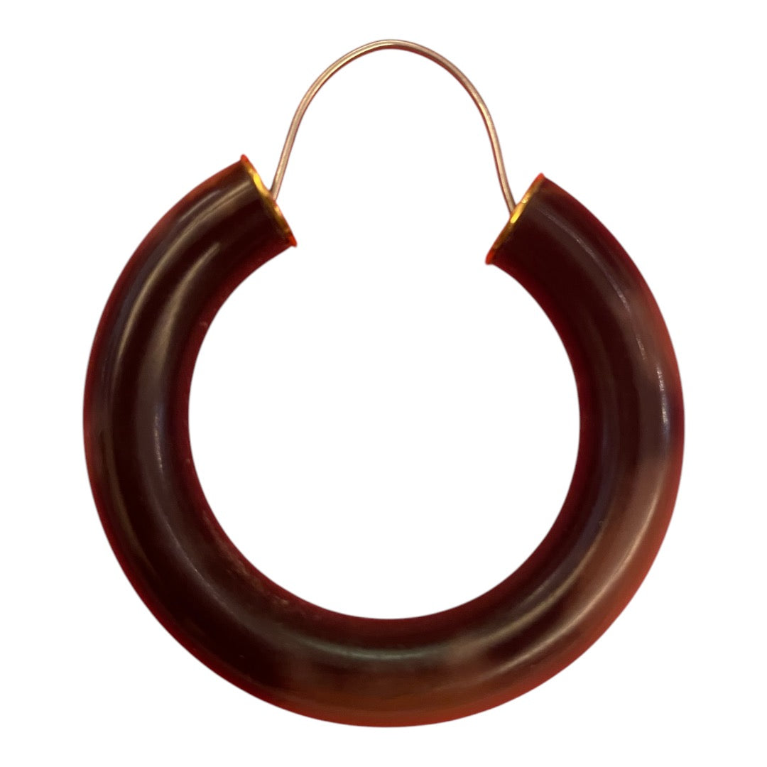 CÉLINE Horn Hoop Earrings