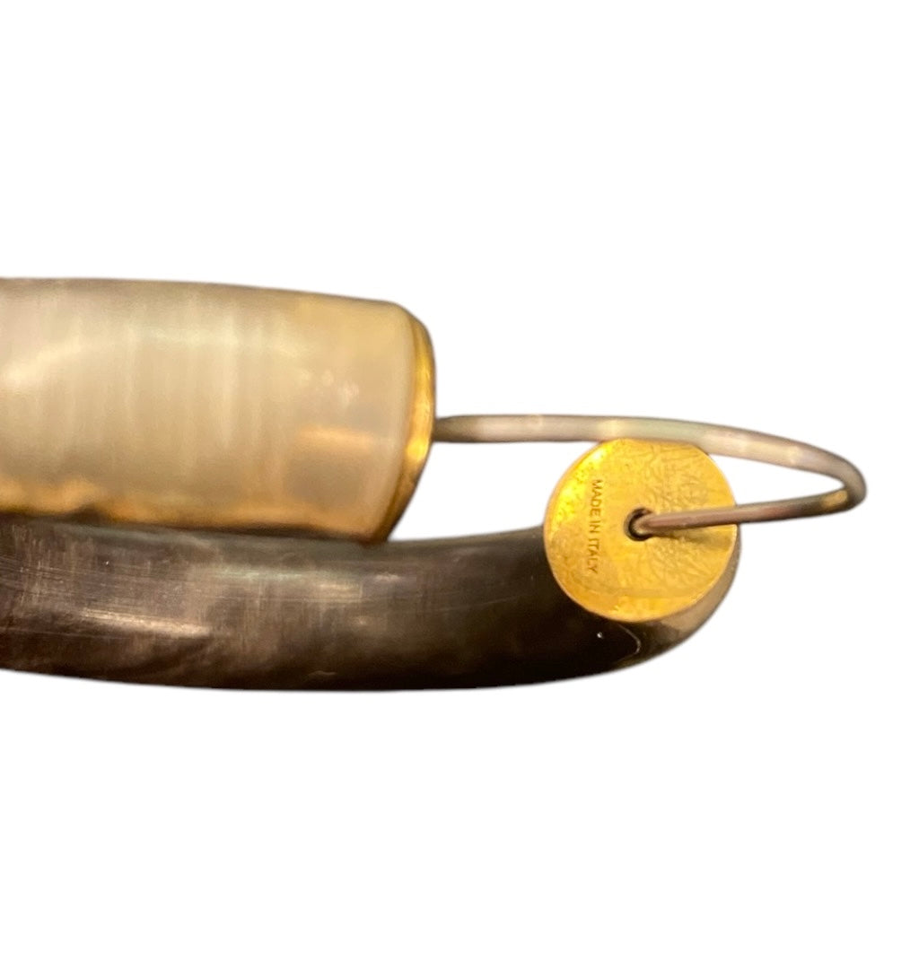 CÉLINE Horn Hoop Earrings