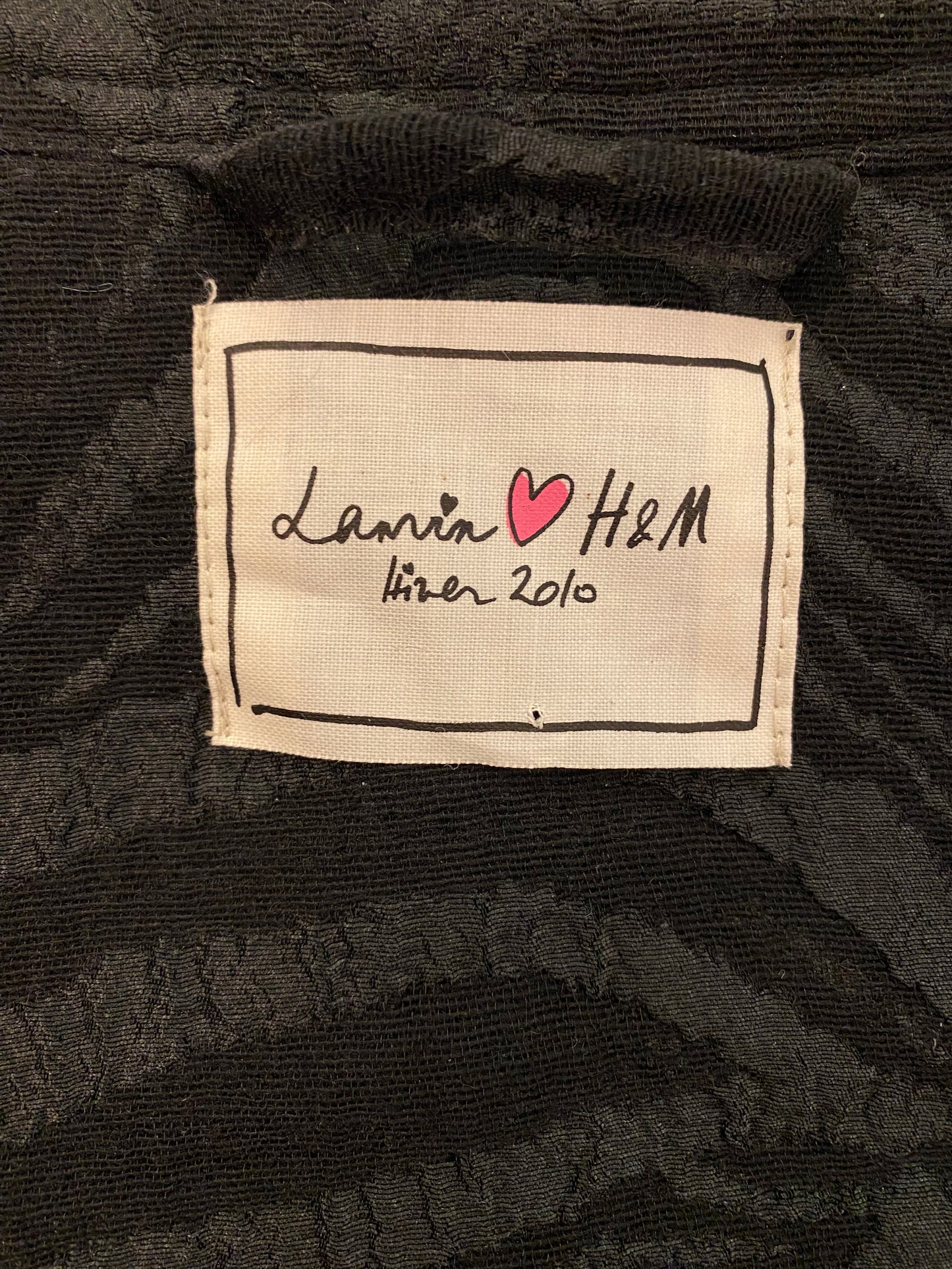 LANVIN For H&M Limited Edition Trench Coat Black Size 40