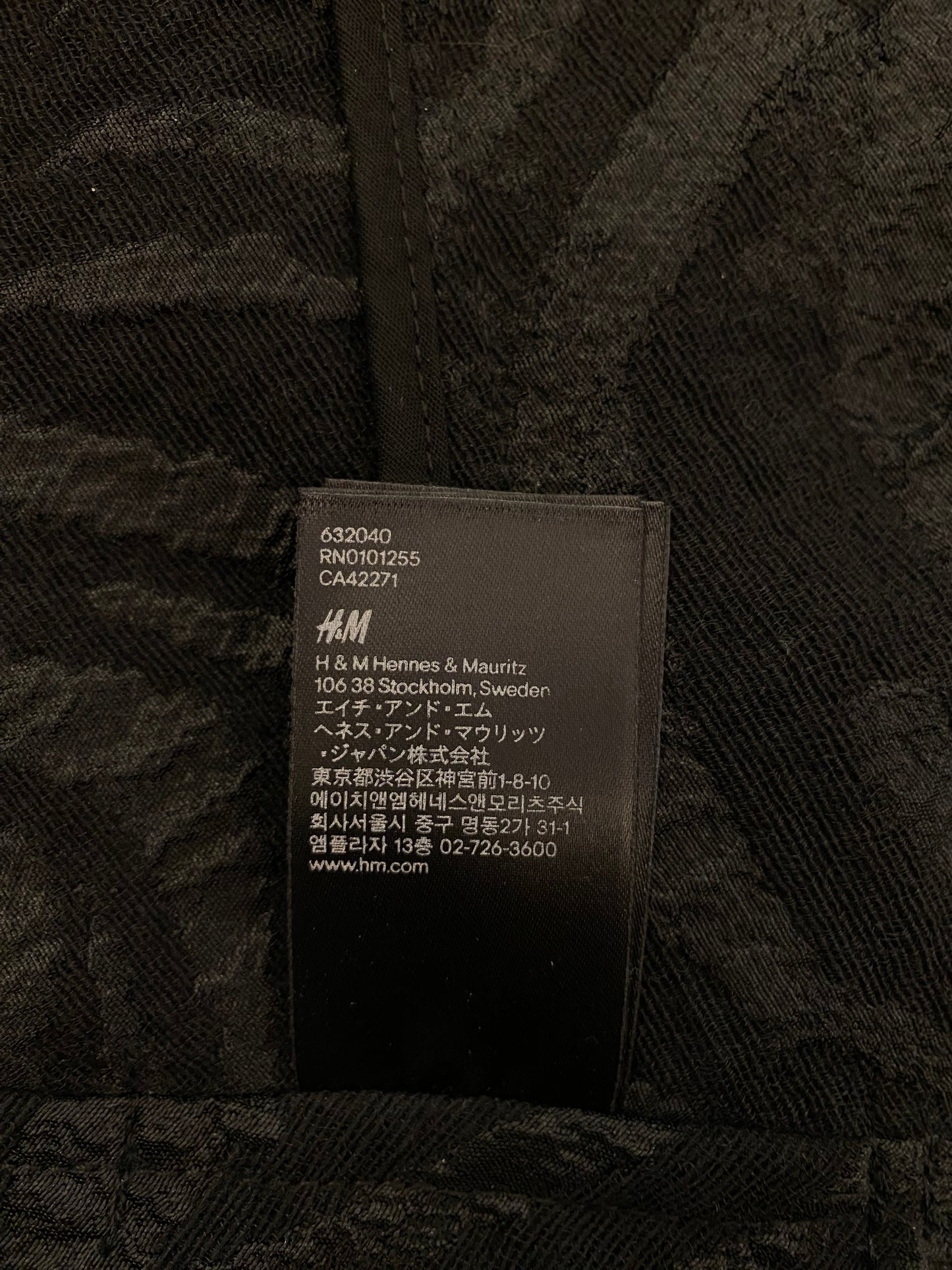 LANVIN For H&M Limited Edition Trench Coat Black Size 40