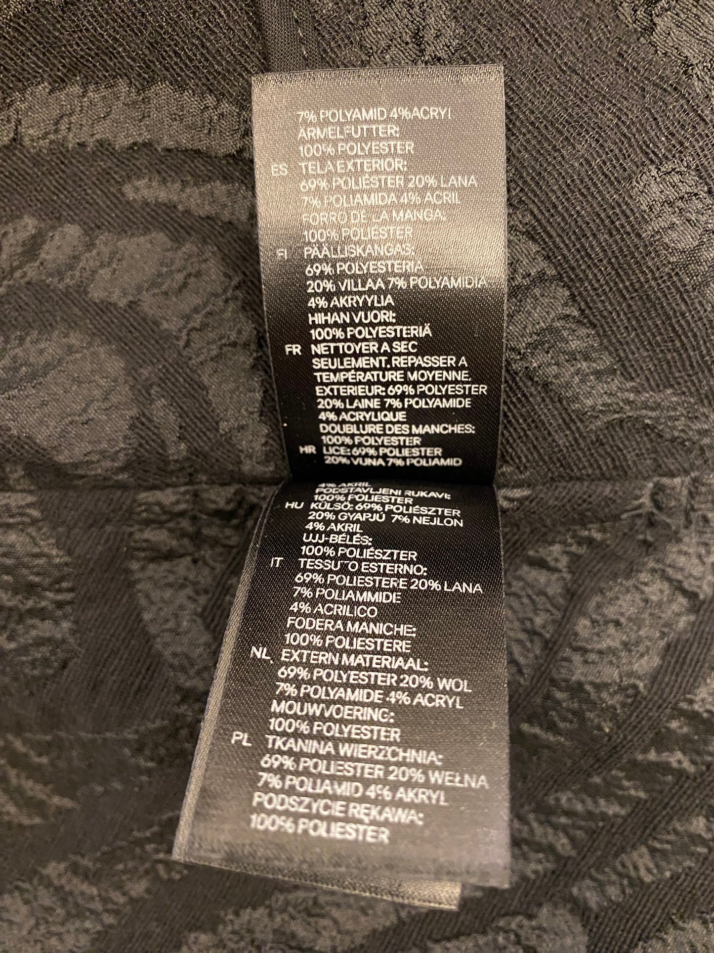 LANVIN For H&M Limited Edition Trench Coat Black Size 40