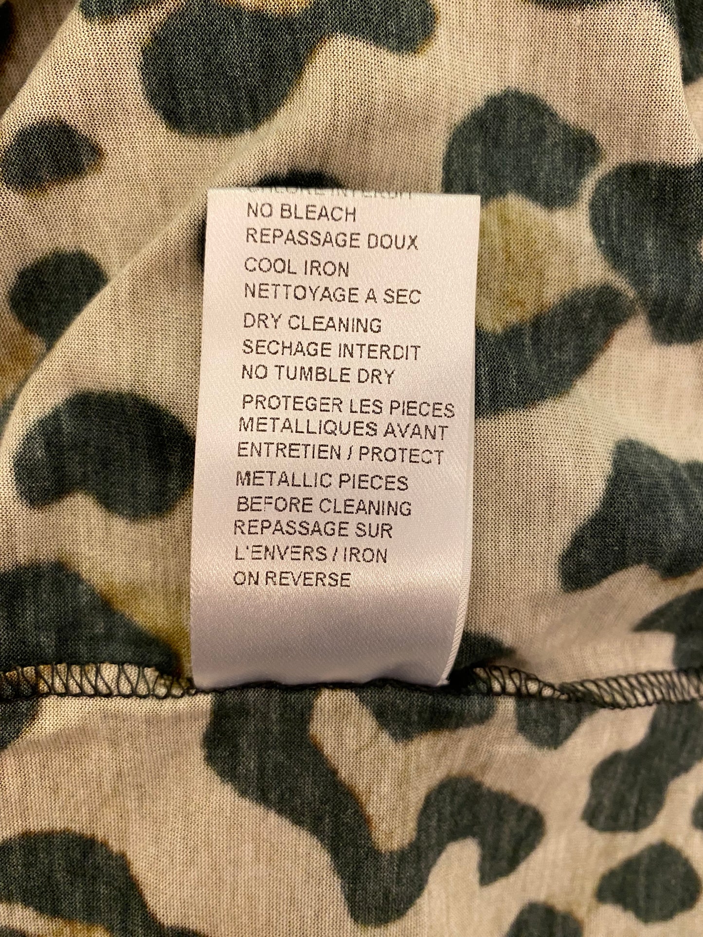 BALMAIN Leopard Print Cotton Top Size 34