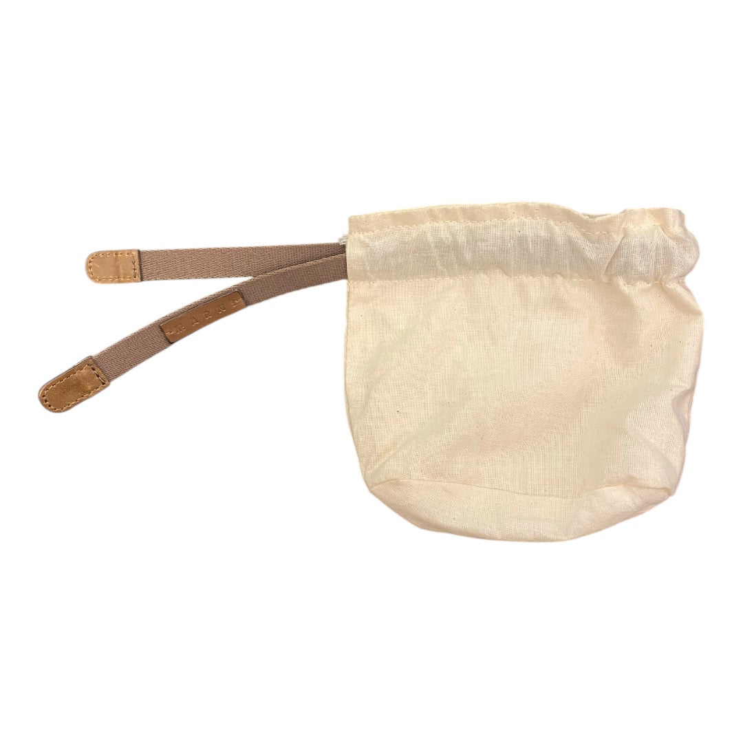 MARNI Silver Swarovski Crystals Floral Drop Clip On Earrings