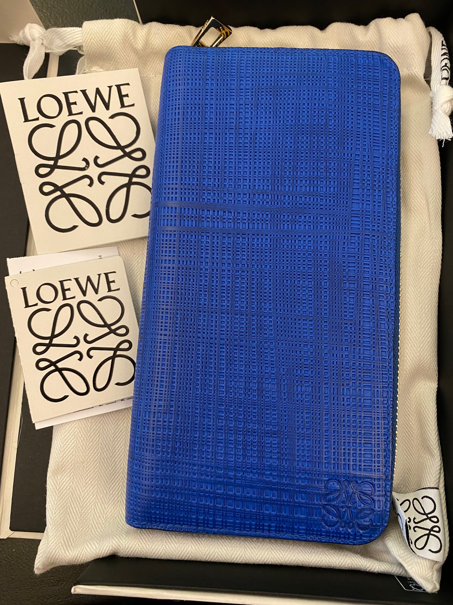 LOEWE Zip Around Leather Wallet