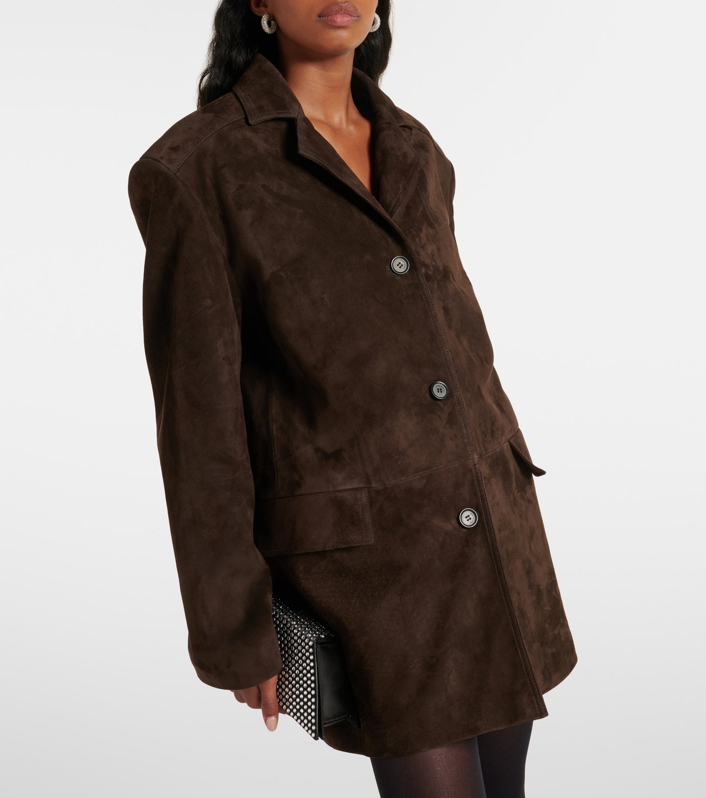 MAGDA BUTRYM Brown Suede Jacket Size 36