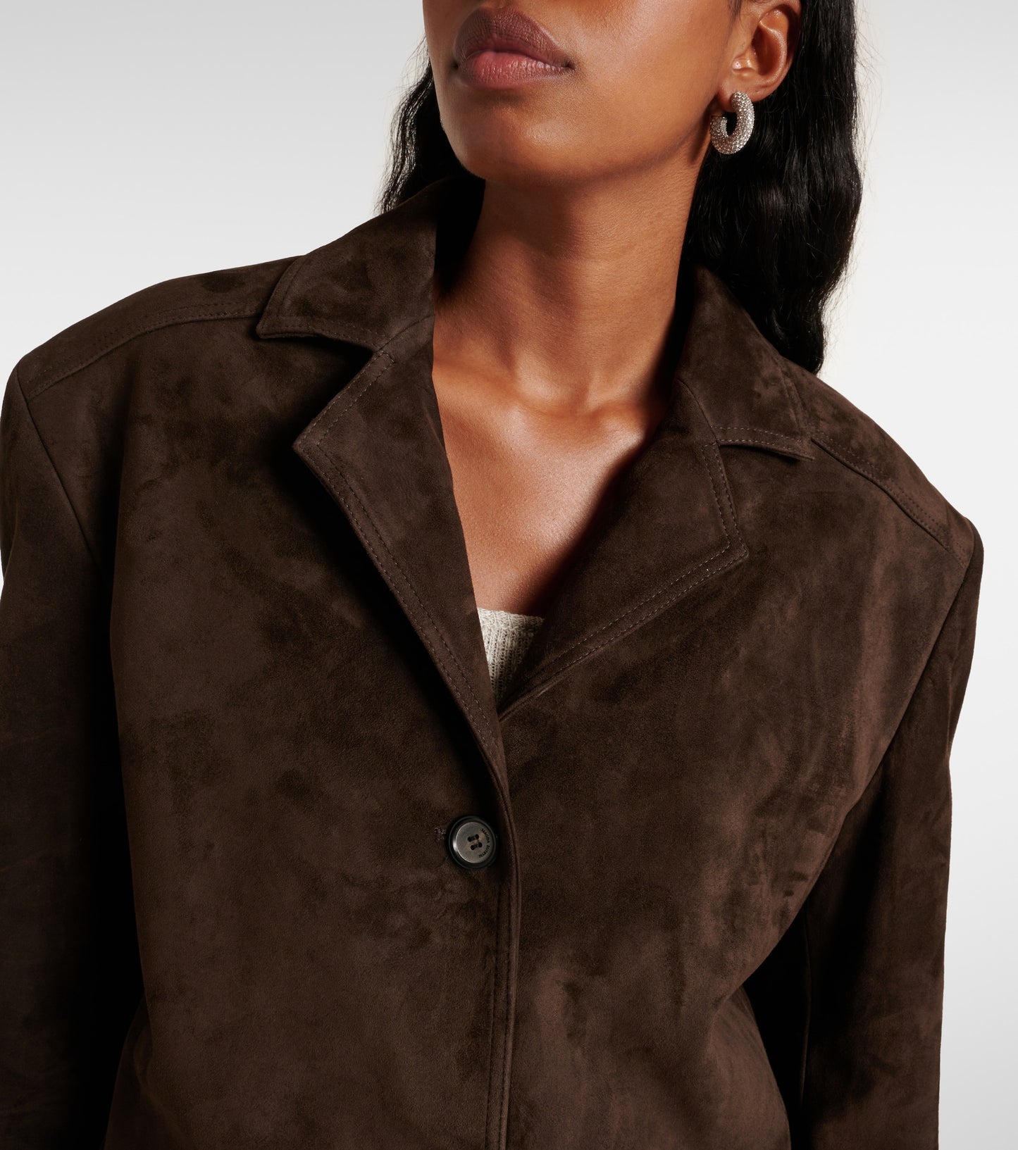MAGDA BUTRYM Brown Suede Jacket Size 36
