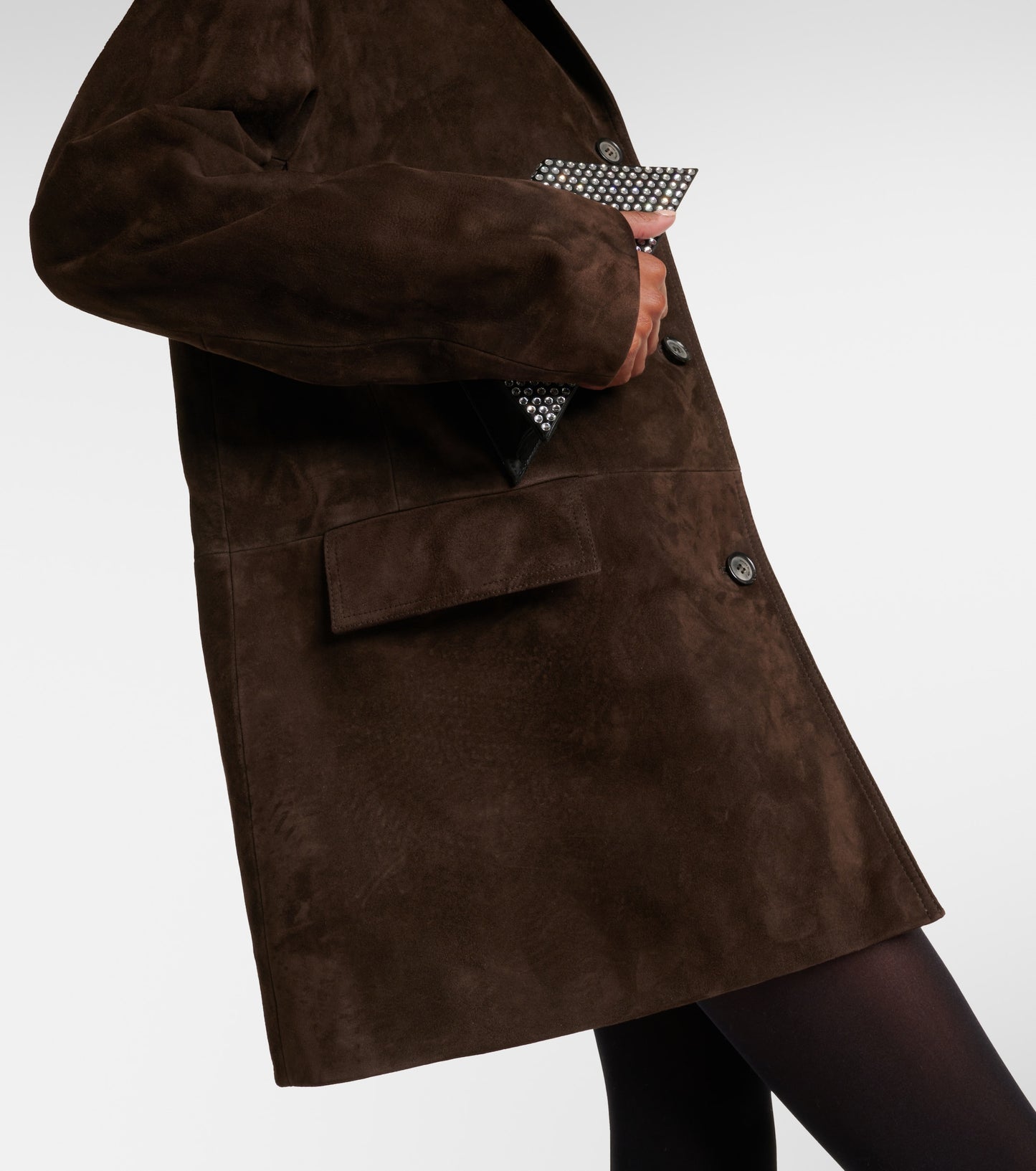 MAGDA BUTRYM Brown Suede Jacket Size 36
