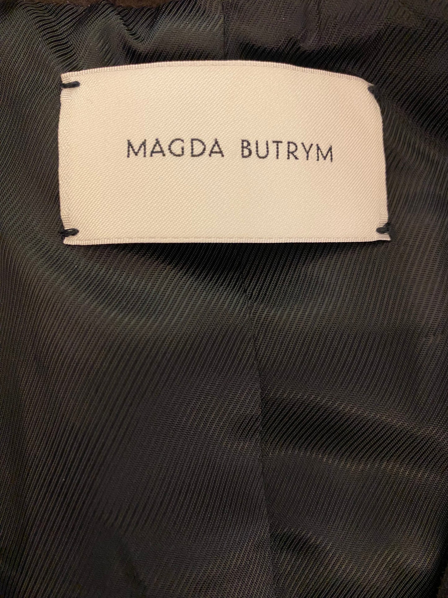 MAGDA BUTRYM Brown Suede Jacket Size 36